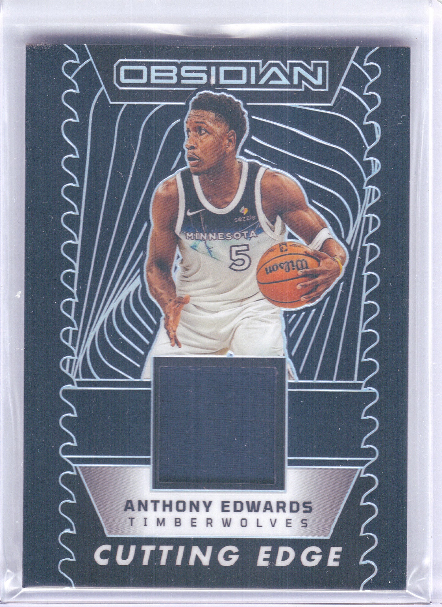 2023-24 Panini Obsidian #CE-ANT Anthony Edwards Cutting Edge Memorabilia #/249 Minnesota Timberwolves SN, Memorabilia