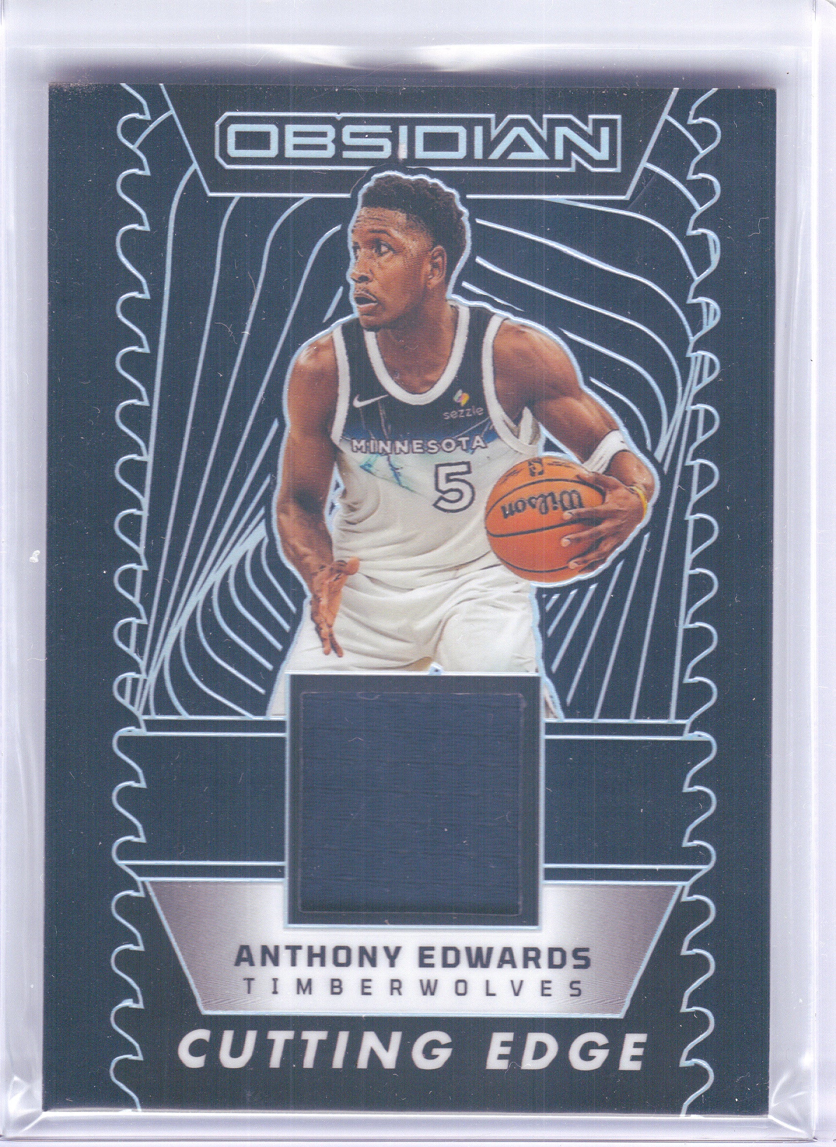 2023-24 Panini Obsidian #CE-ANT Anthony Edwards Cutting Edge Memorabilia #/249 Minnesota Timberwolves SN, Memorabilia