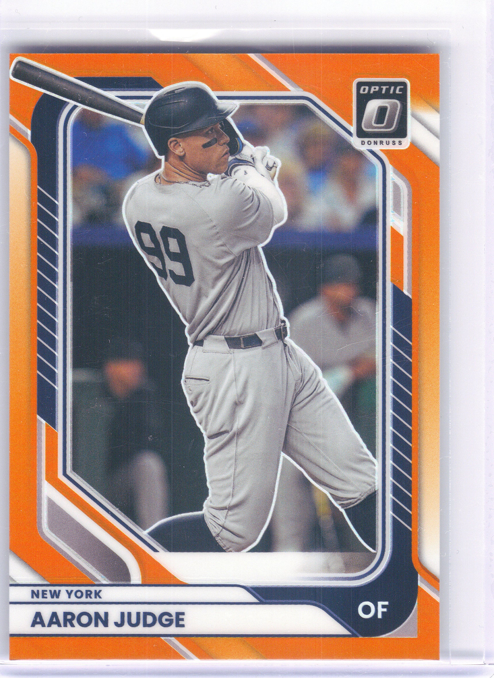 2026 Donruss #99 Aaron Judge Optic Orange #/199 New York Yankees SN
