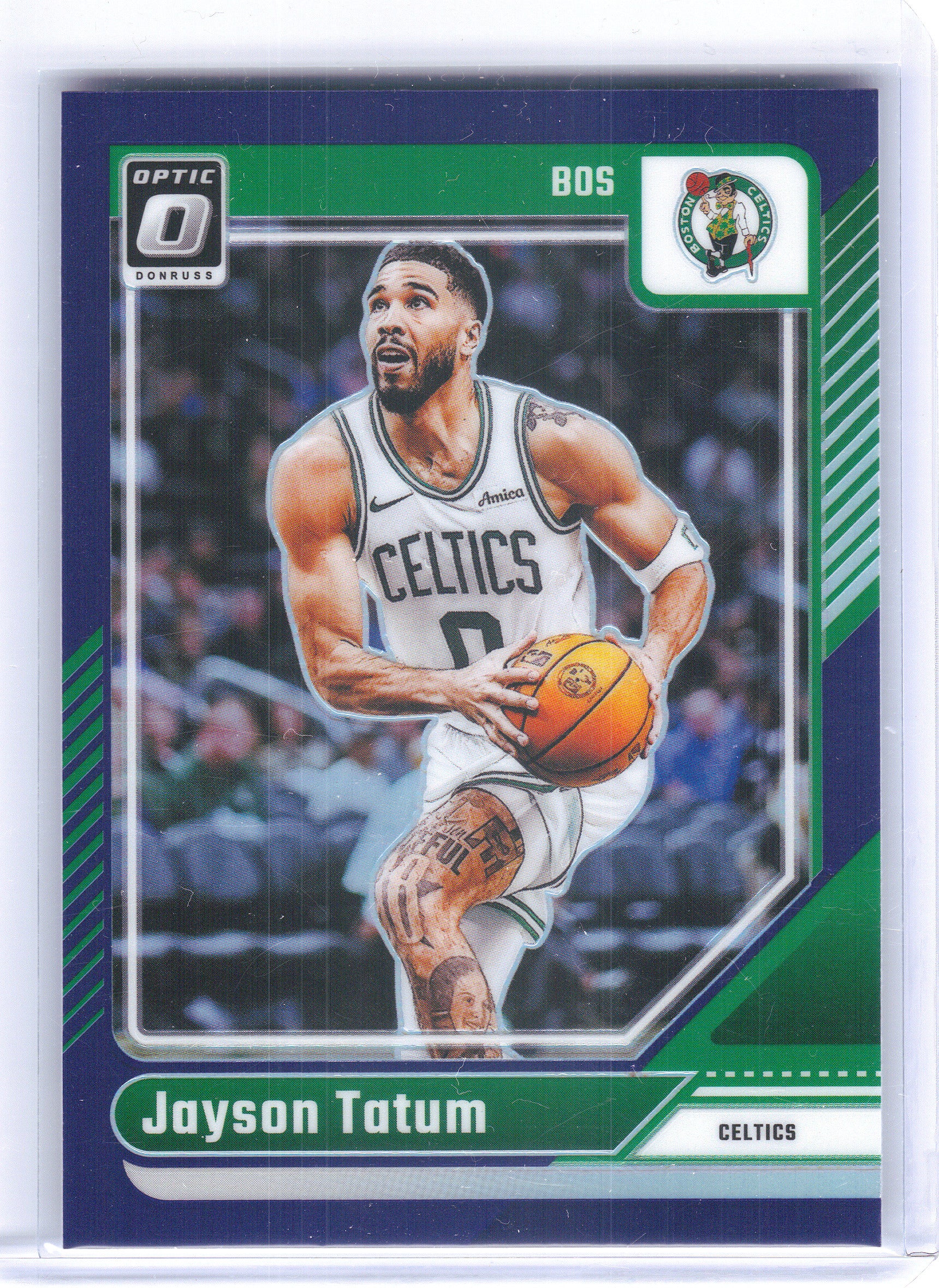 2024-25 Donruss Optic #70 Jayson Tatum Purple Boston Celtics