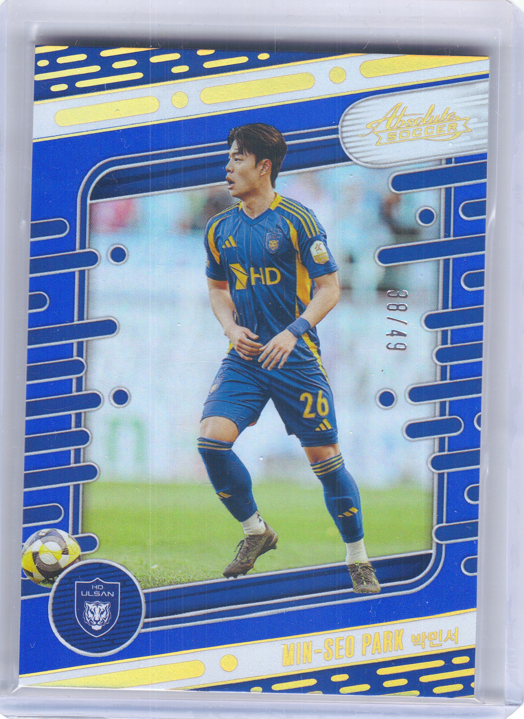 2025 Panini Absolute K League #1 Min-Seo Park Spectrum Blue #/49 Ulsan HD FC SN