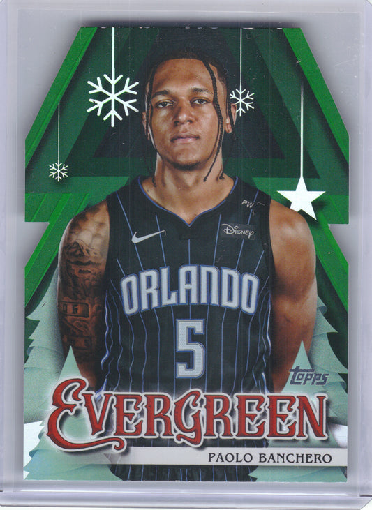 2025-26 Topps Holiday #EV-PB Paolo Banchero Evergreen Orlando Magic