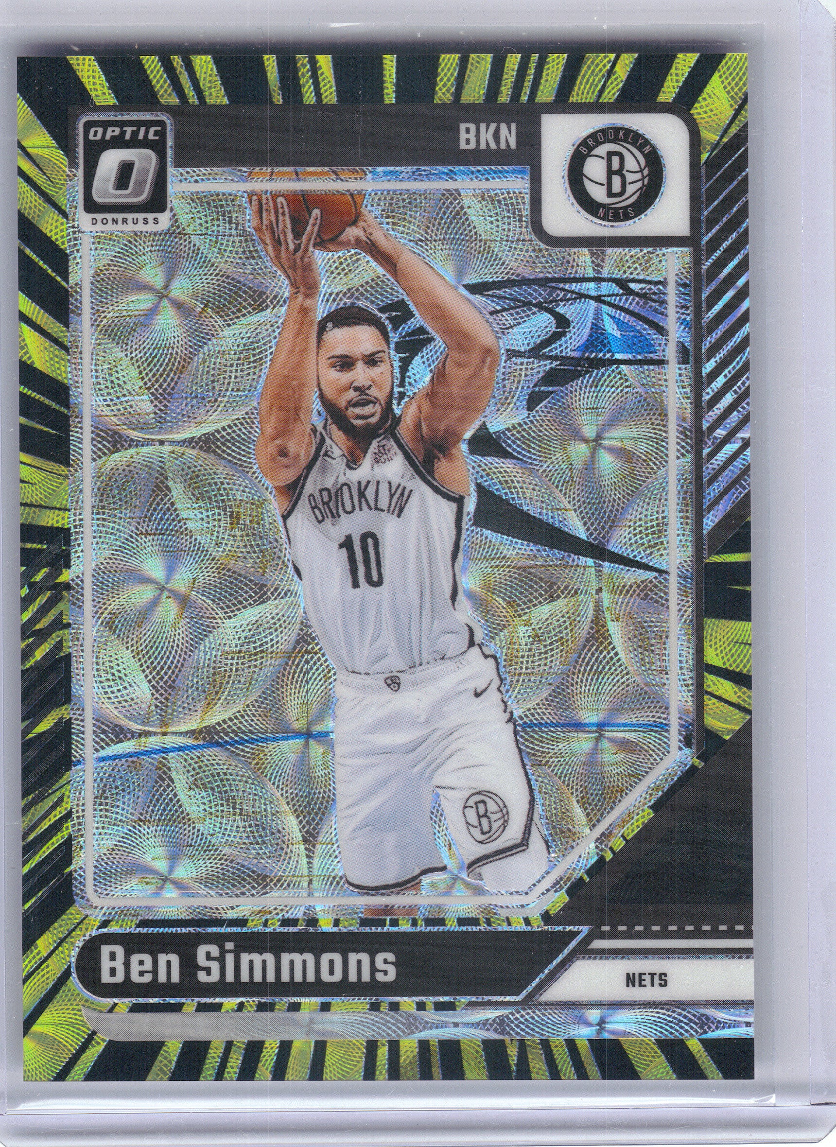 2024-25 Donruss Optic #133 Ben Simmons Electricity International #/75 Brooklyn Nets SN