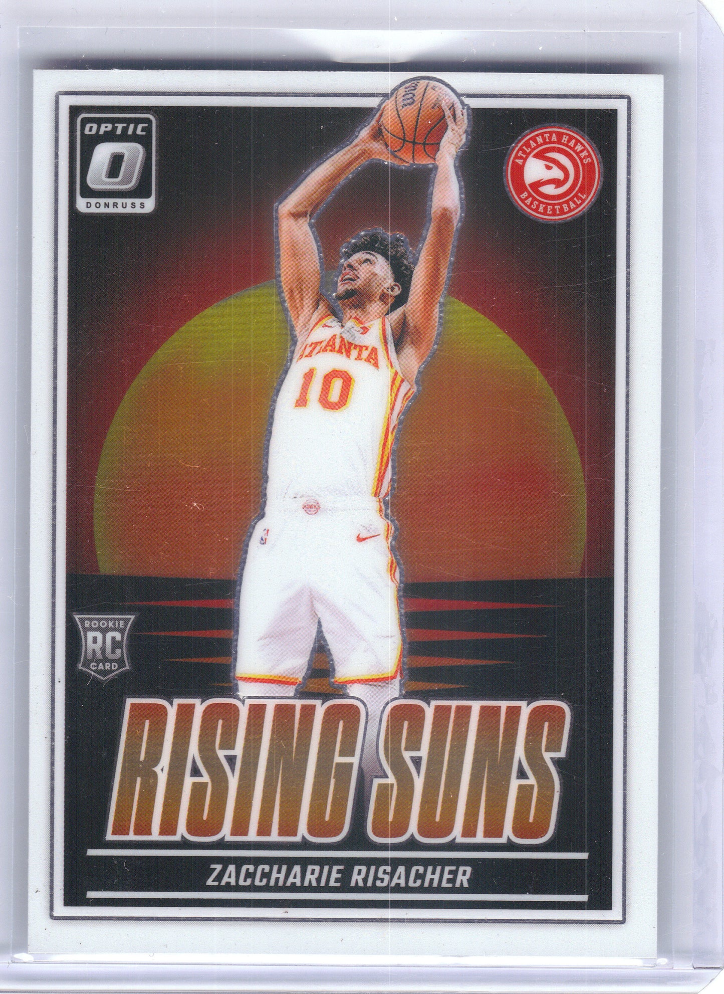 2024-25 Donruss Optic #14 Zaccharie Risacher Rising Suns Atlanta Hawks