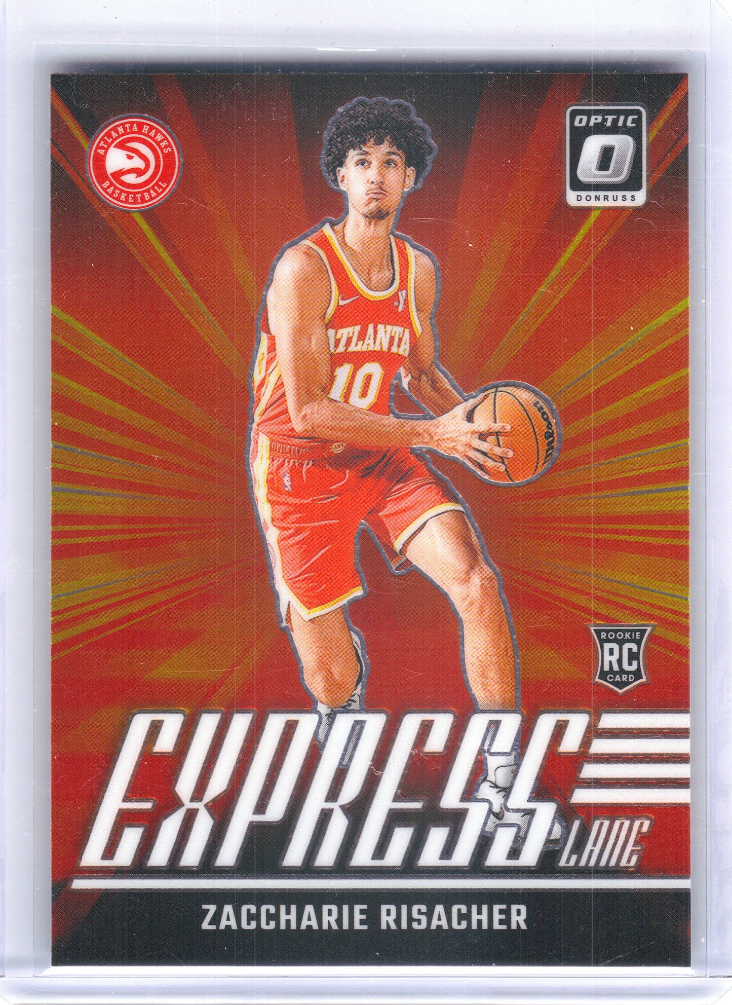 2024-25 Donruss Optic #23 Zaccharie Risacher Express Lane Atlanta Hawks
