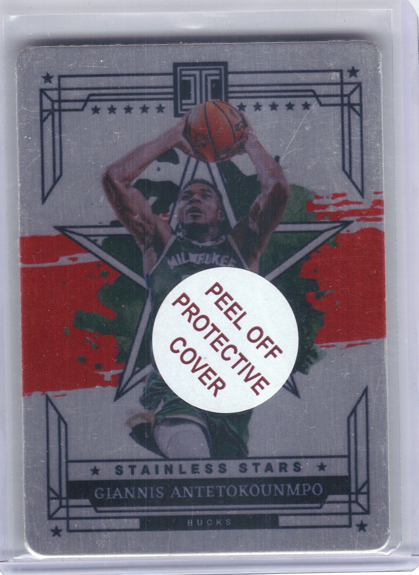 2023-24 Panini Impeccable #2 Giannis Antetokounmpo Stainless Stars Milwaukee Bucks