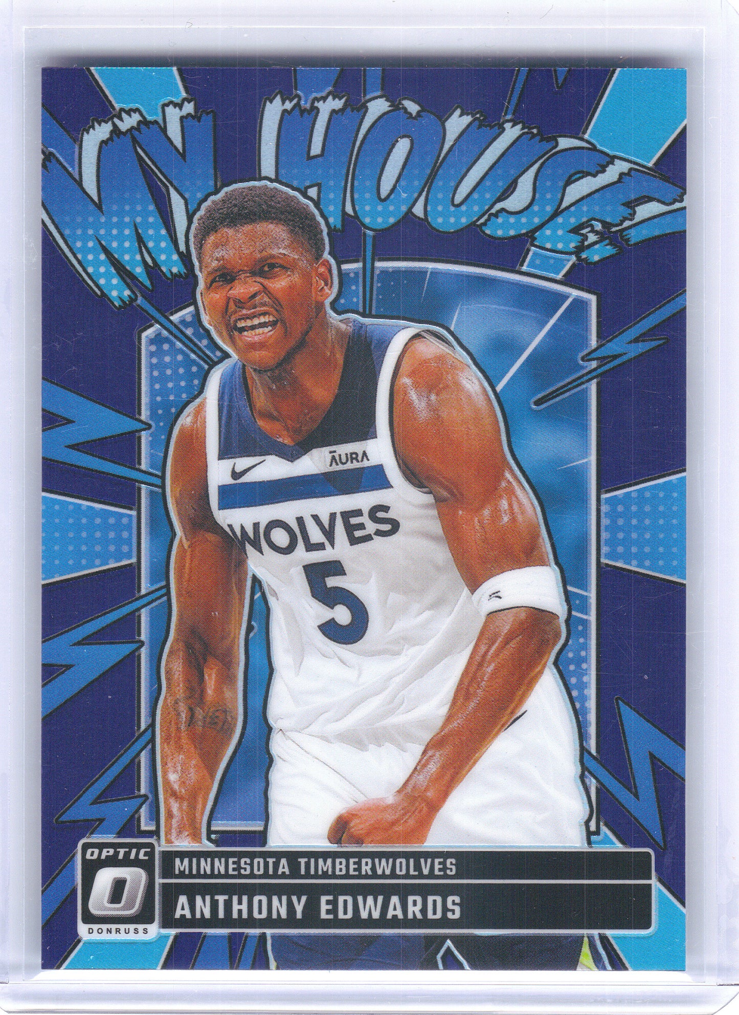 2024-25 Donruss Optic #2 Anthony Edwards My House Purple Minnesota Timberwolves