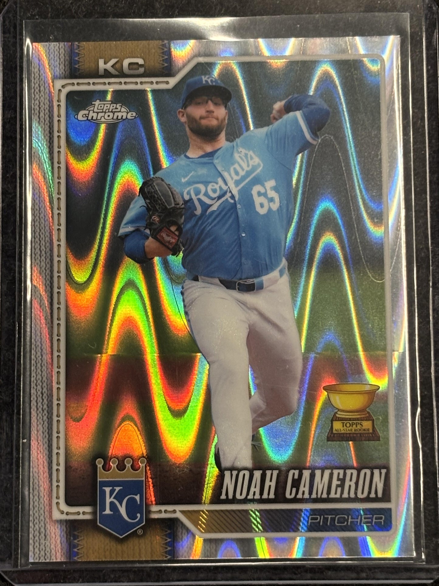 2026 Topps Chrome #118 Noah Cameron Raywave Refractors Kansas City Royals
