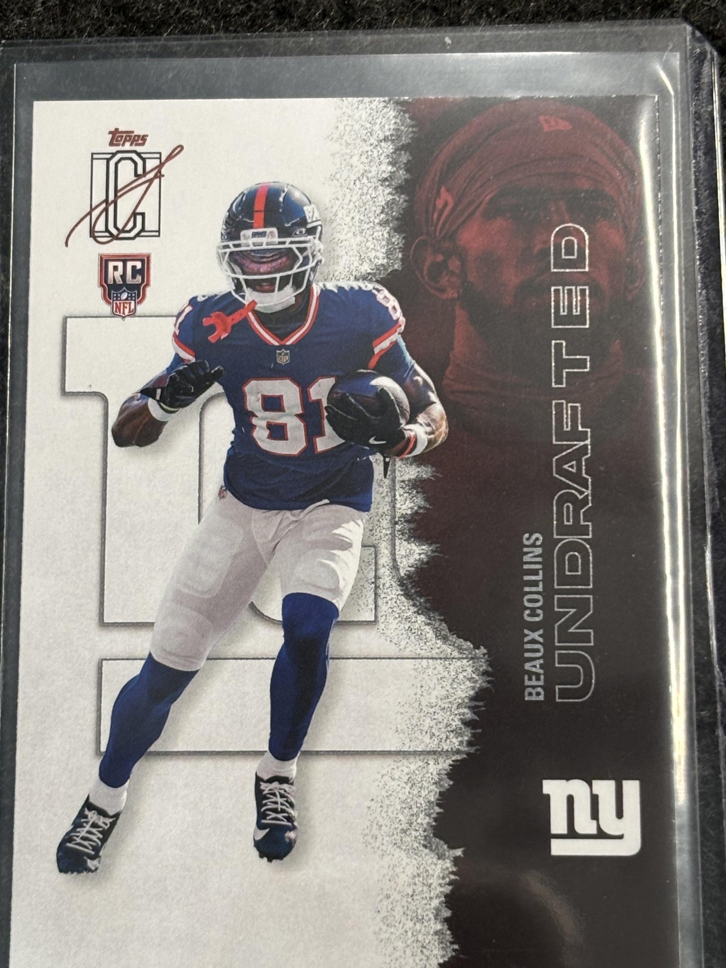 2025 Topps Signature Class #245 Beaux Collins New York Giants Rookie
