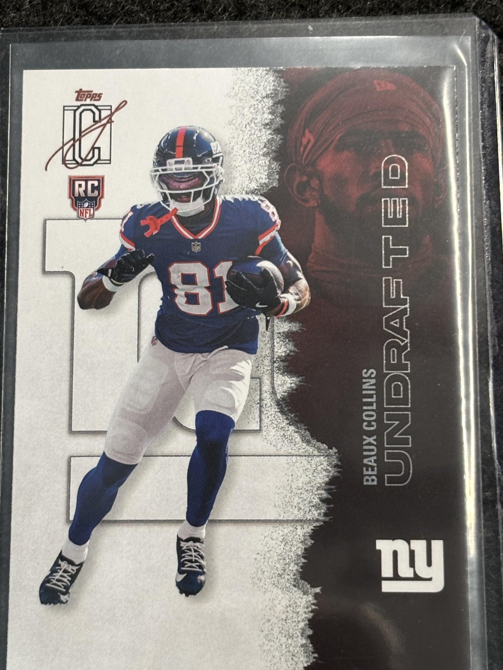 2025 Topps Signature Class #245 Beaux Collins New York Giants Rookie