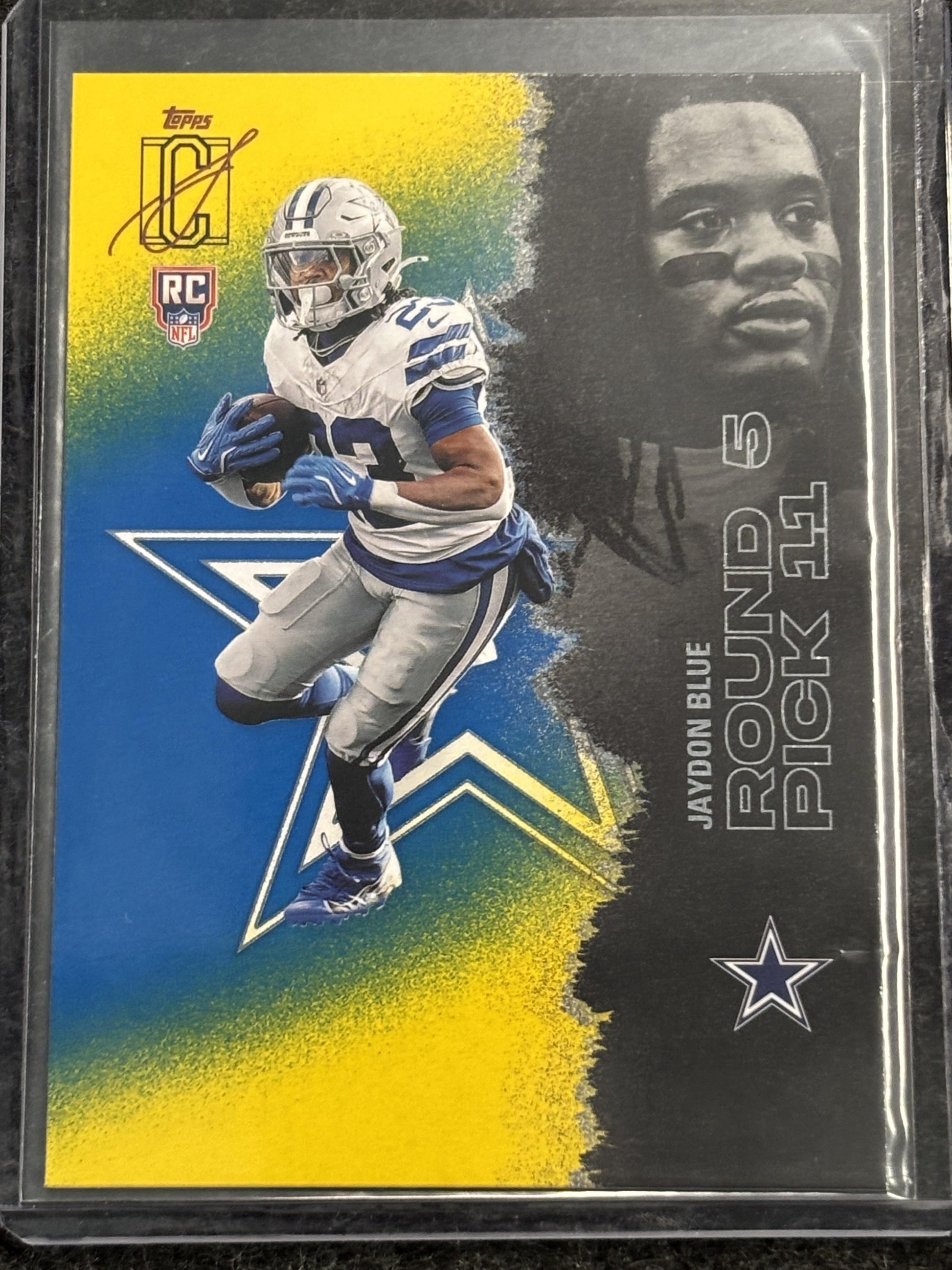 2025 Topps Signature Class #225 Jaydon Blue Green & Purple Dallas Cowboys Rookie