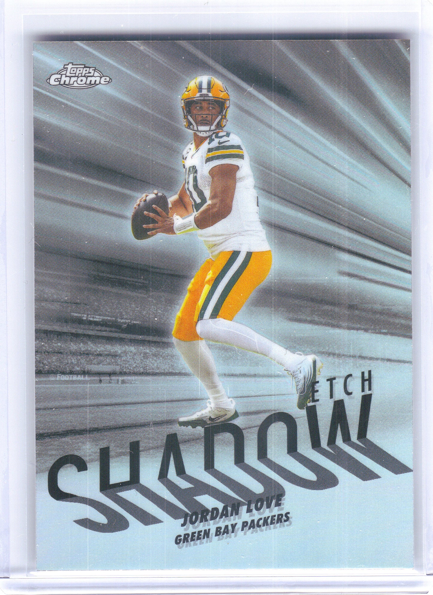 2025 Topps Chrome #SE-10 Jordan Love Shadow Etch Green Bay Packers
