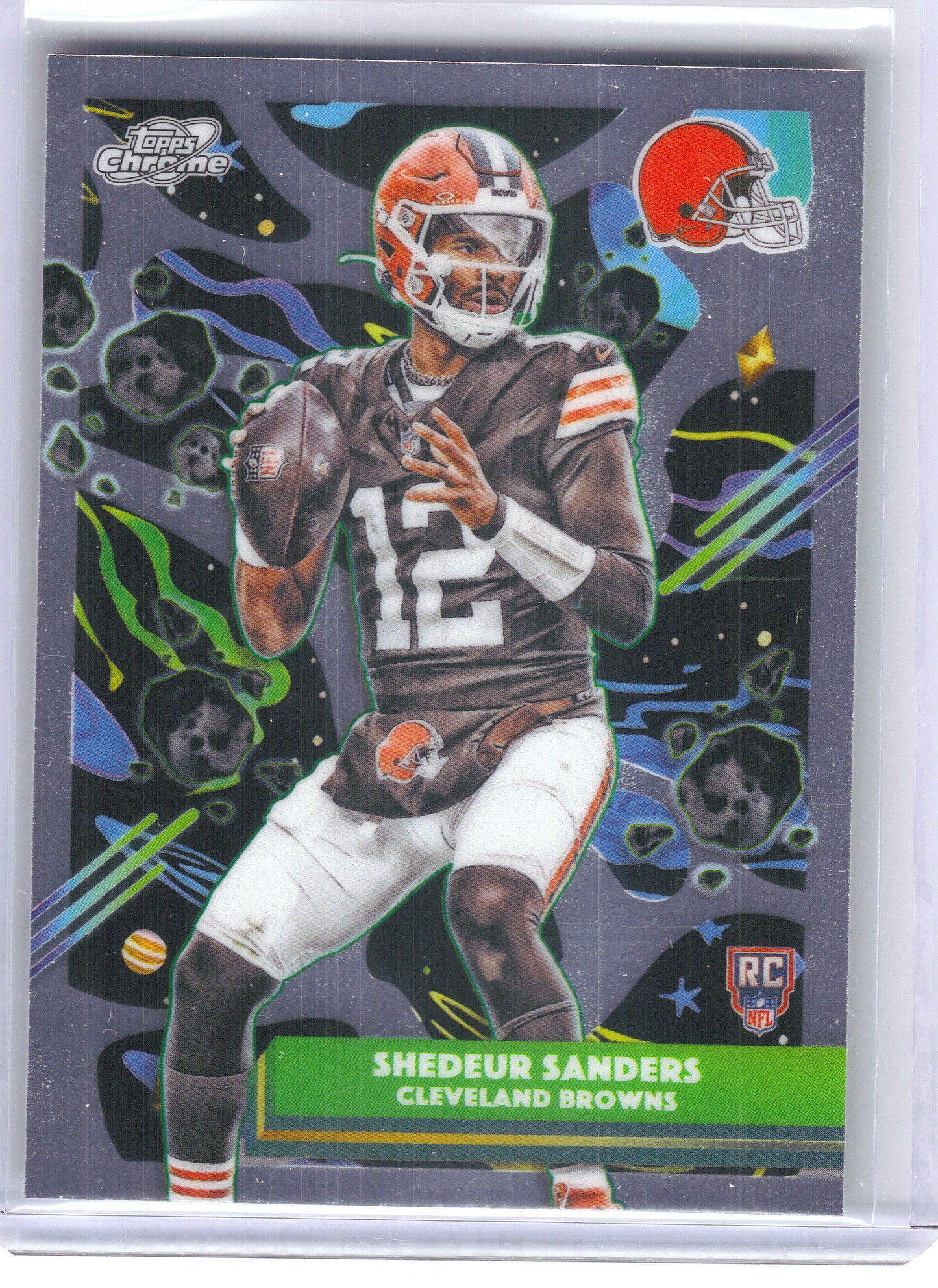 2025 Topps Chrome Cosmic #127 Shedeur Sanders Cleveland Browns Rookie