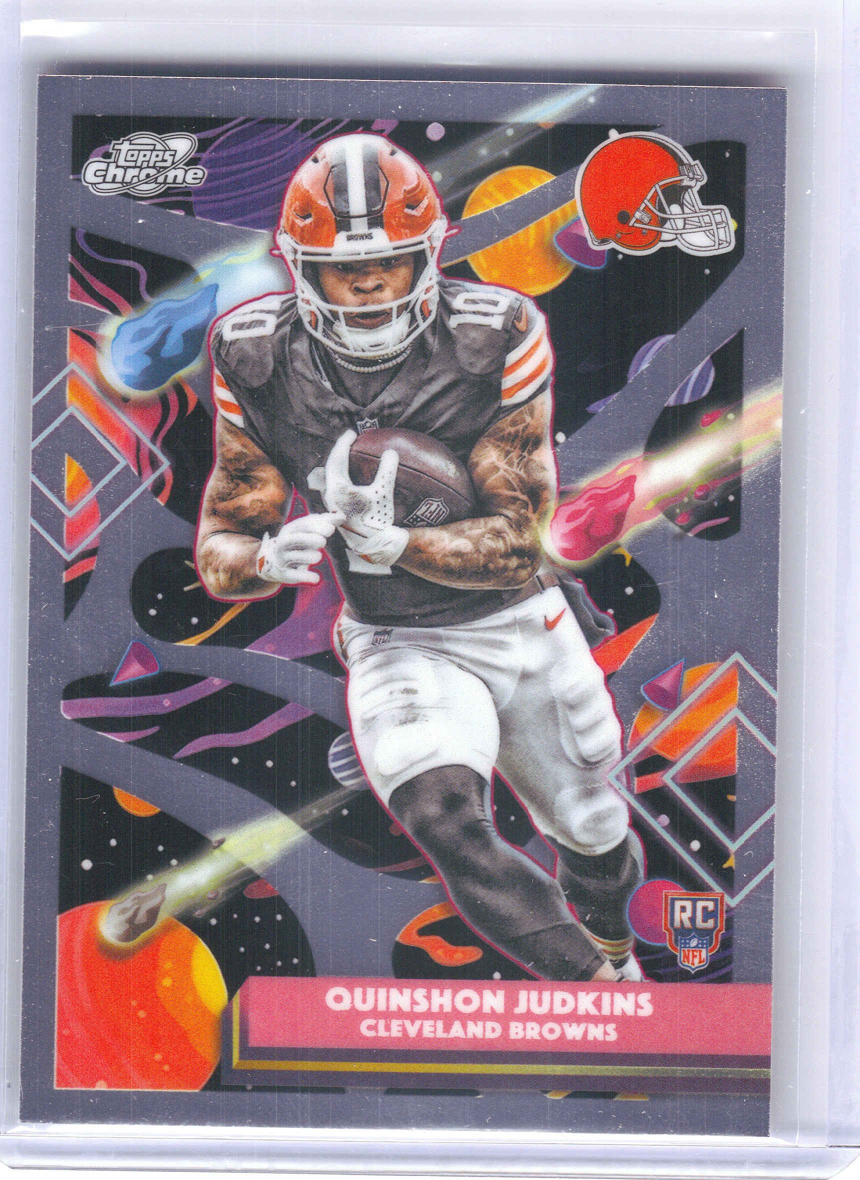 2025 Topps Chrome Cosmic #124 Quinshon Judkins Cleveland Browns Rookie