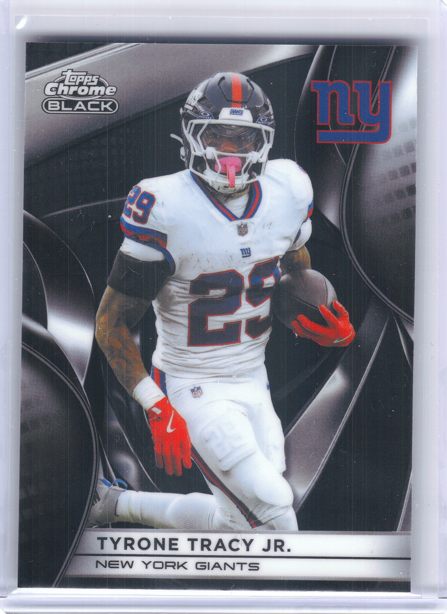 2025 Topps Chrome Black #74 Tyrone Tracy Jr. New York Giants