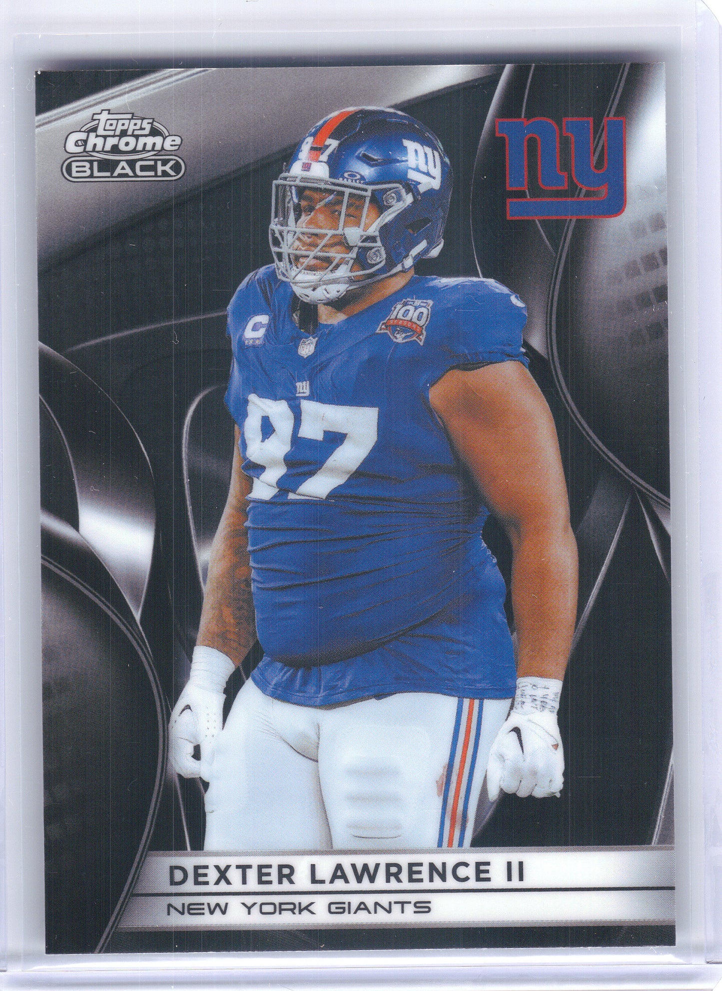 2025 Topps Chrome Black #75 Dexter Lawrence II New York Giants