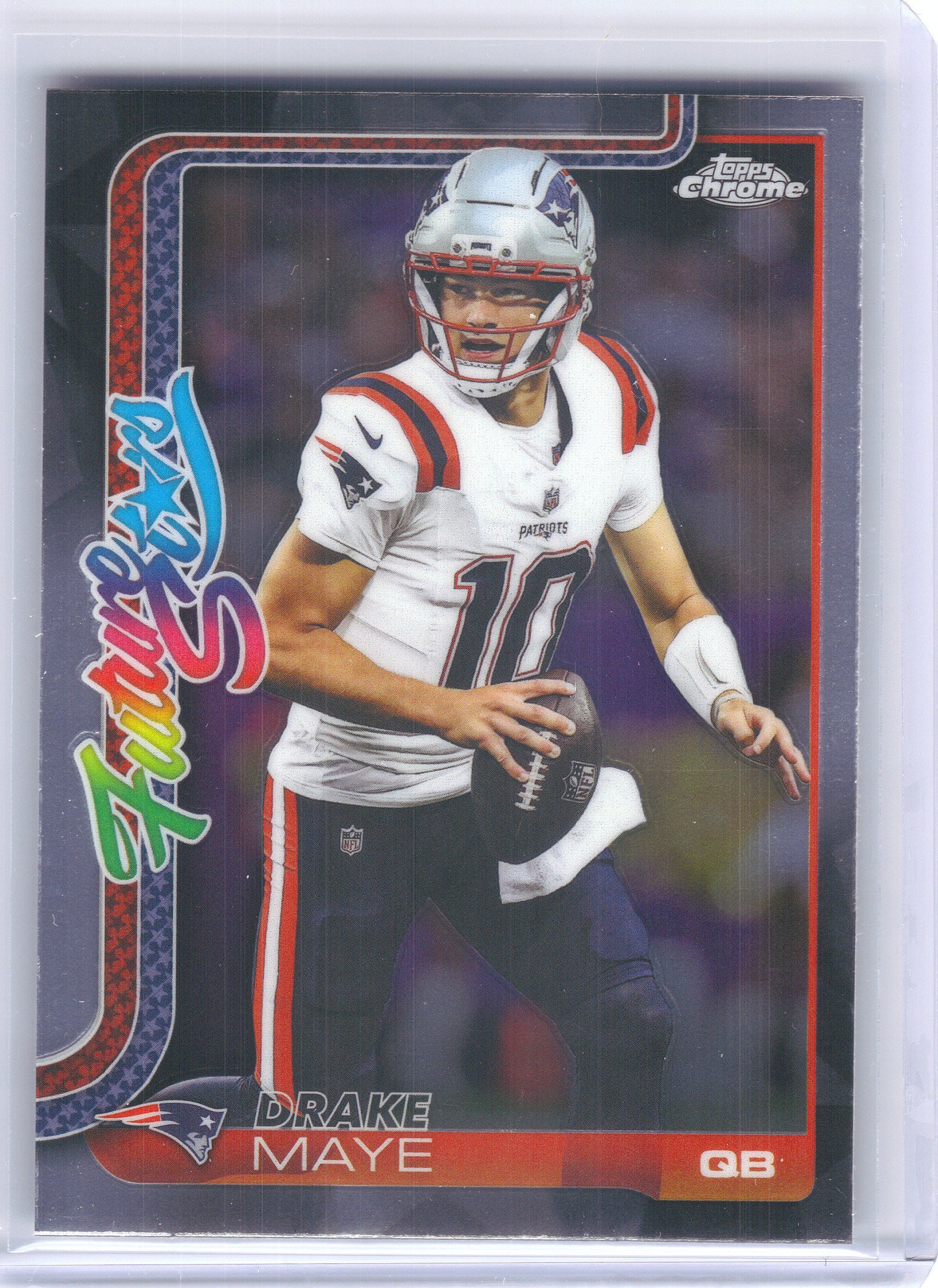 2025 Topps Chrome #FS-7 Drake Maye Future Stars New England Patriots