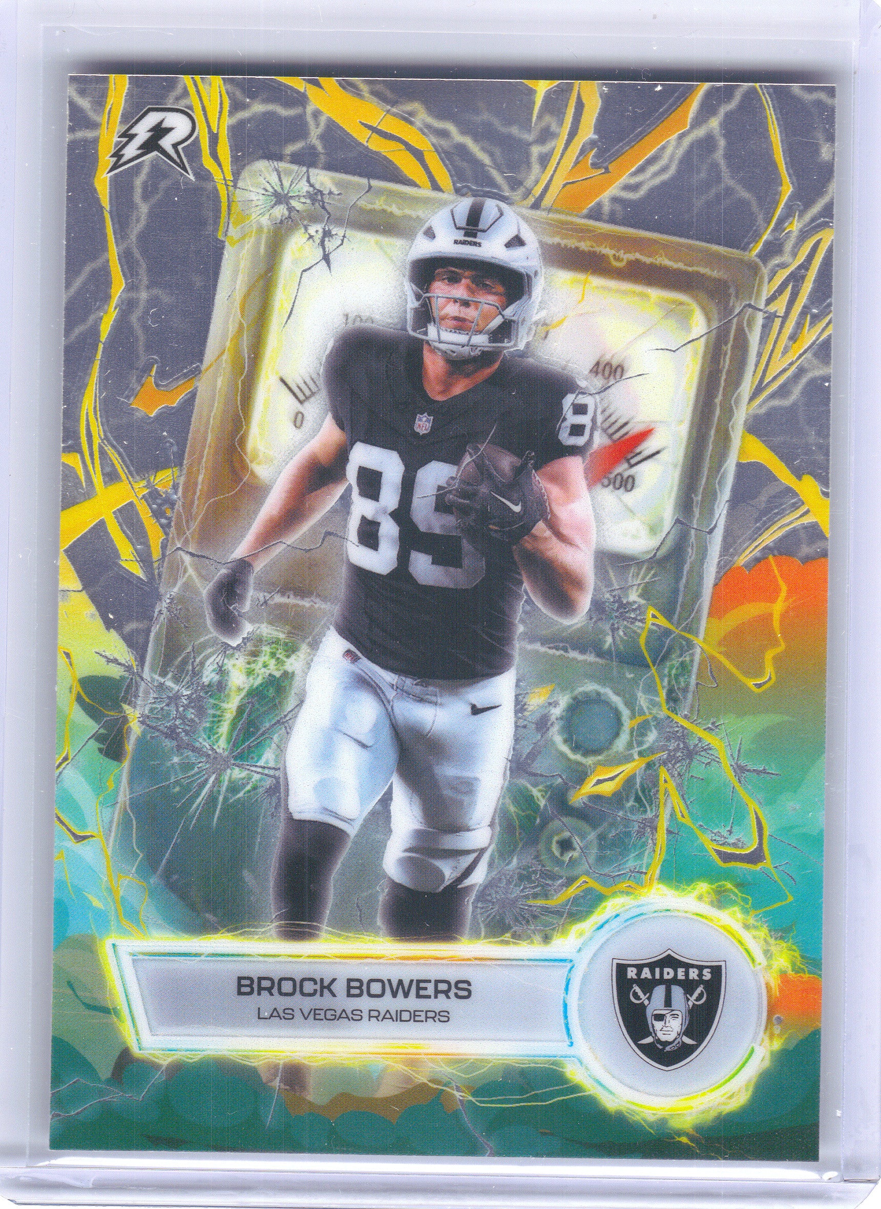 2025 Topps Resurgence #VT-25 Brock Bowers Voltaic Las Vegas Raiders