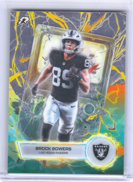 2025 Topps Resurgence #VT-25 Brock Bowers Voltaic Las Vegas Raiders