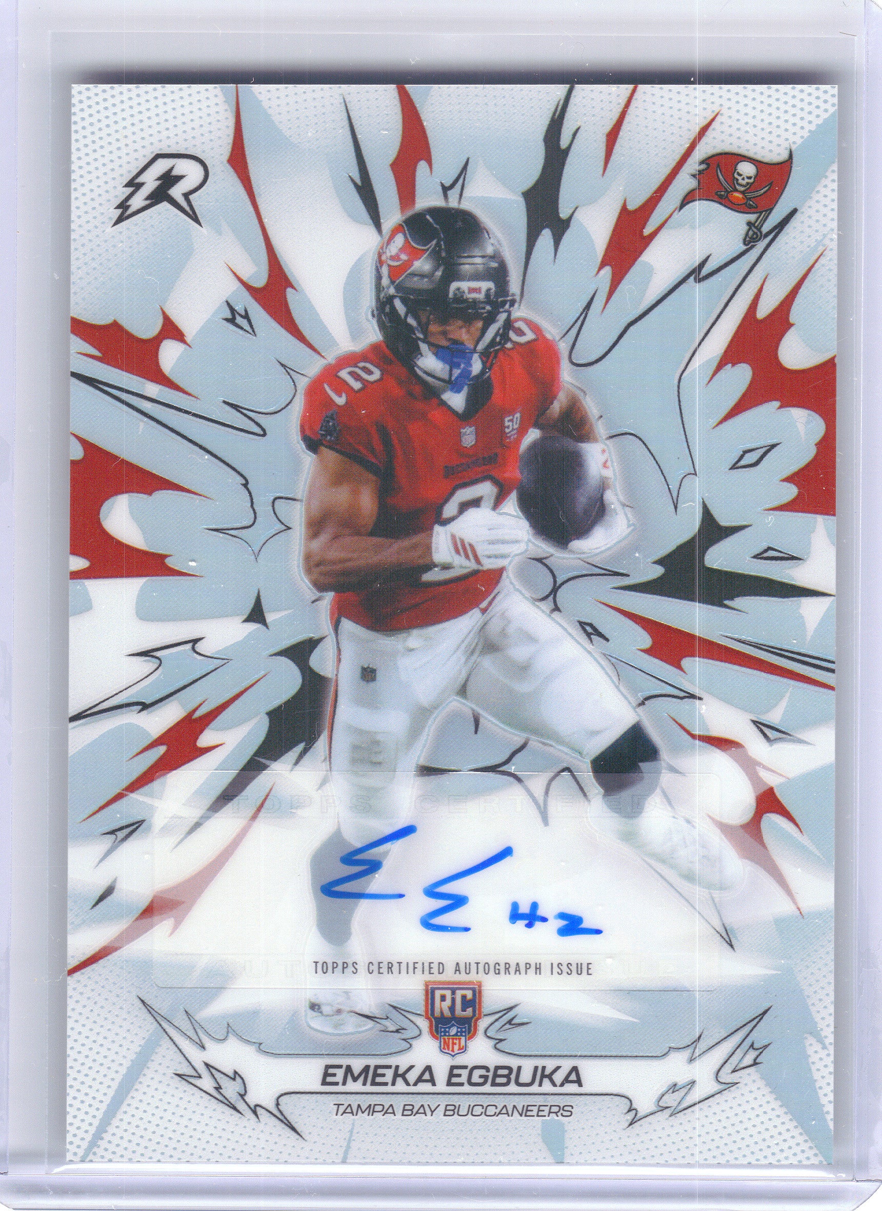 2025 Topps Resurgence #191 Emeka Egbuka Signatures Tampa Bay Buccaneers Auto