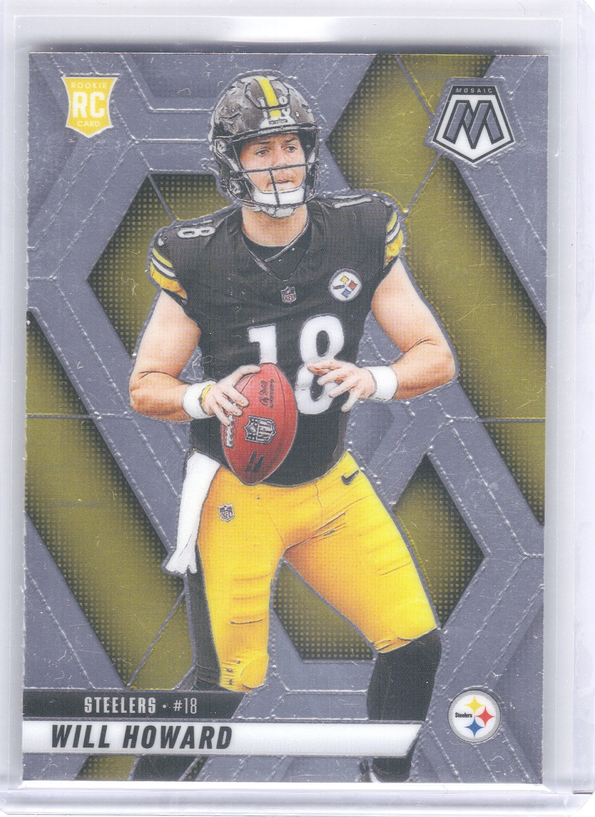 Will Howard Pittsburgh Steelers 2025 Panini Mosaic #318 RC