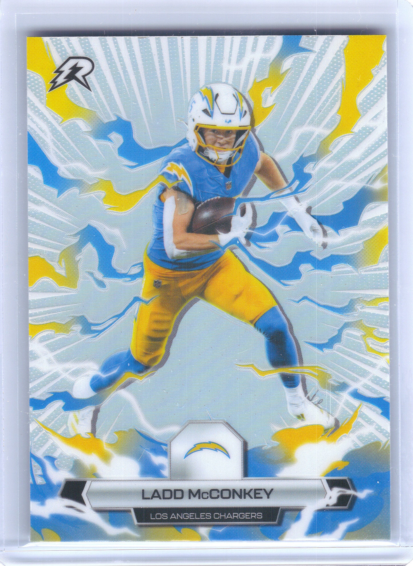 2025 Topps Resurgence #55 Ladd McConkey Refractor Los Angeles Chargers
