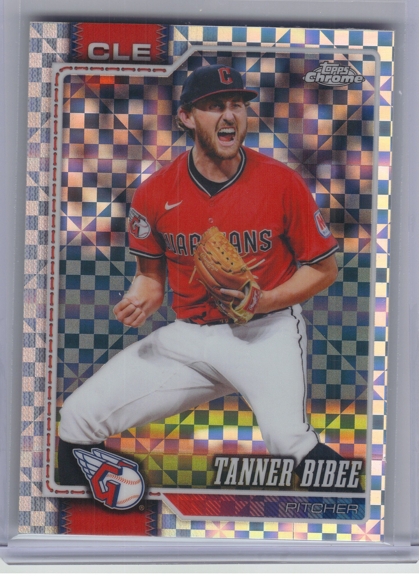 2026 Topps Chrome #89 Tanner Bibee X-Fractors Cleveland Guardians