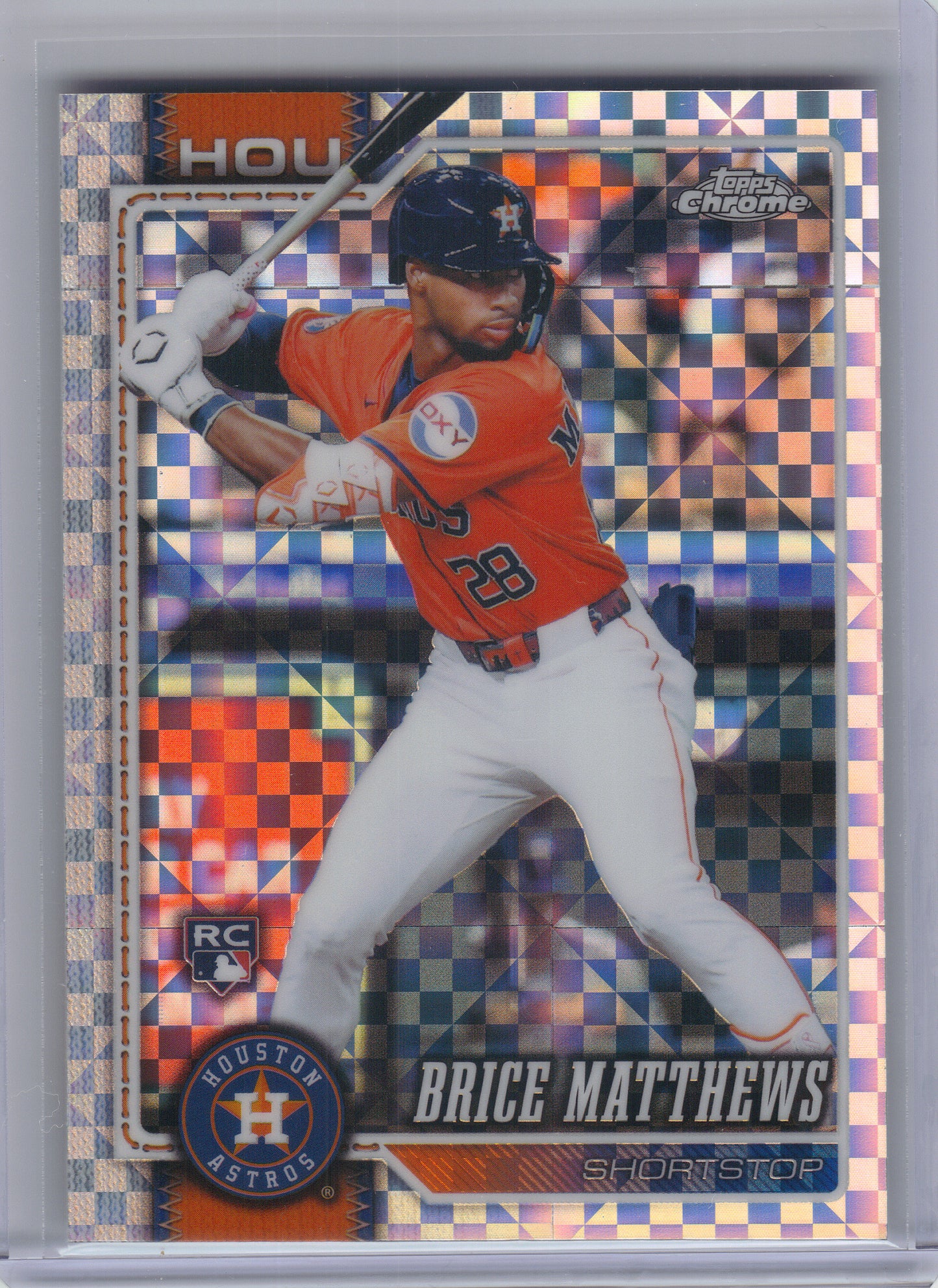2026 Topps Chrome #169 Brice Matthews X-Fractors Houston Astros RC