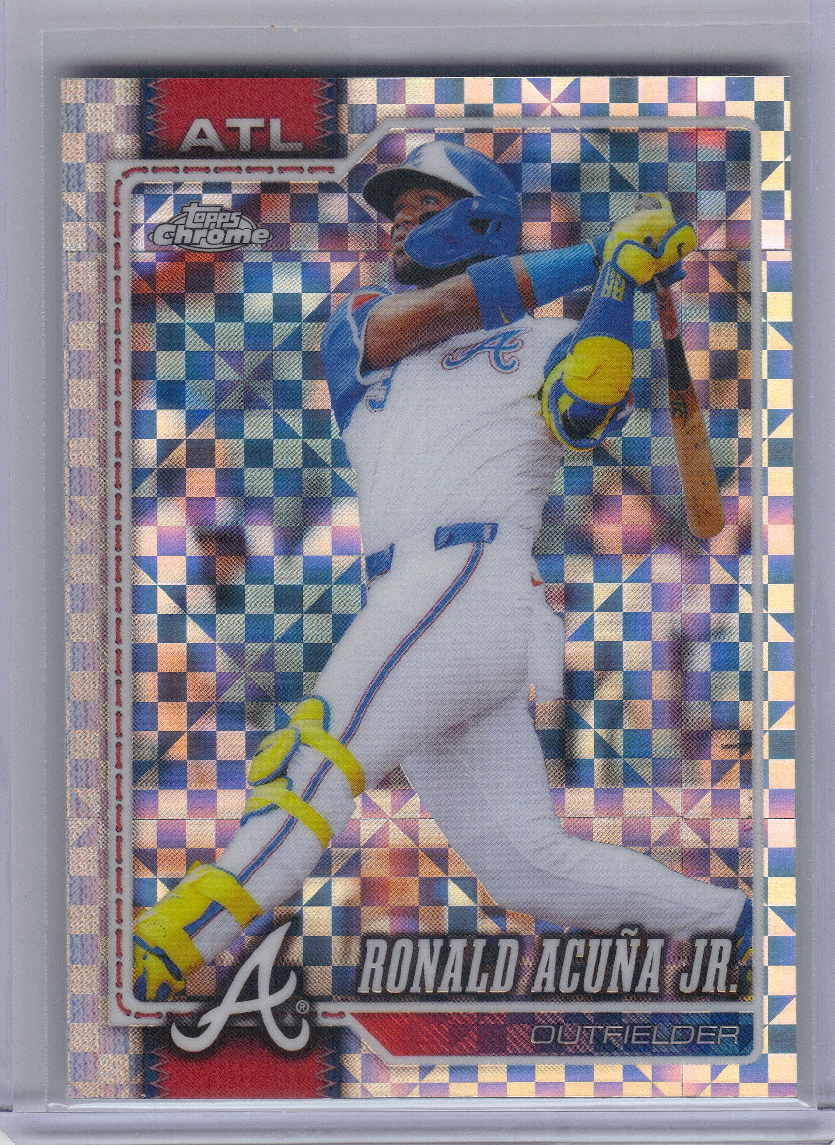 2026 Topps Chrome #124 Ronald Acuña Jr. X-Fractors Atlanta Braves