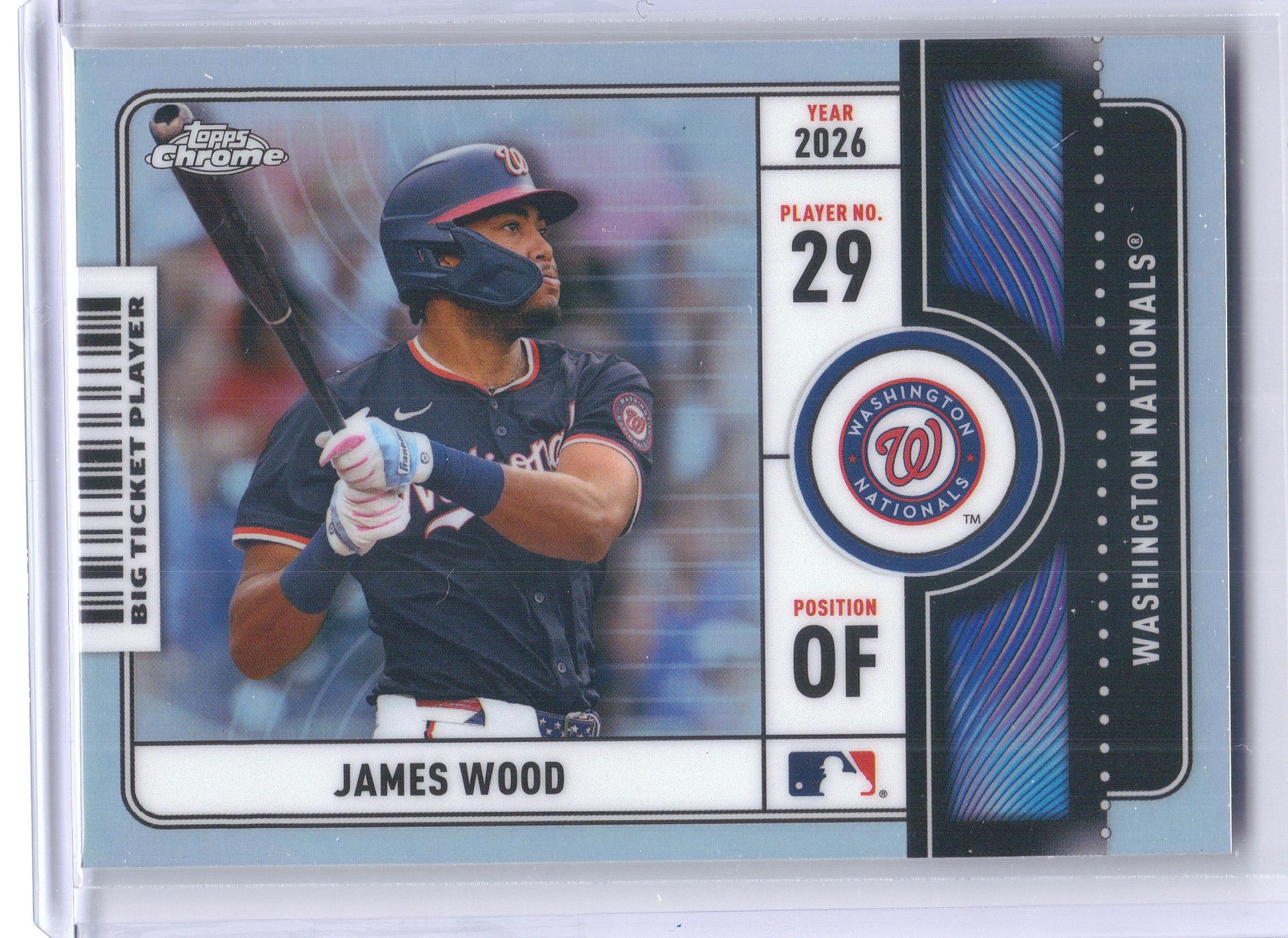 2026 Topps Chrome #BTP-15 James Wood Big Ticket Players Washington Nationals