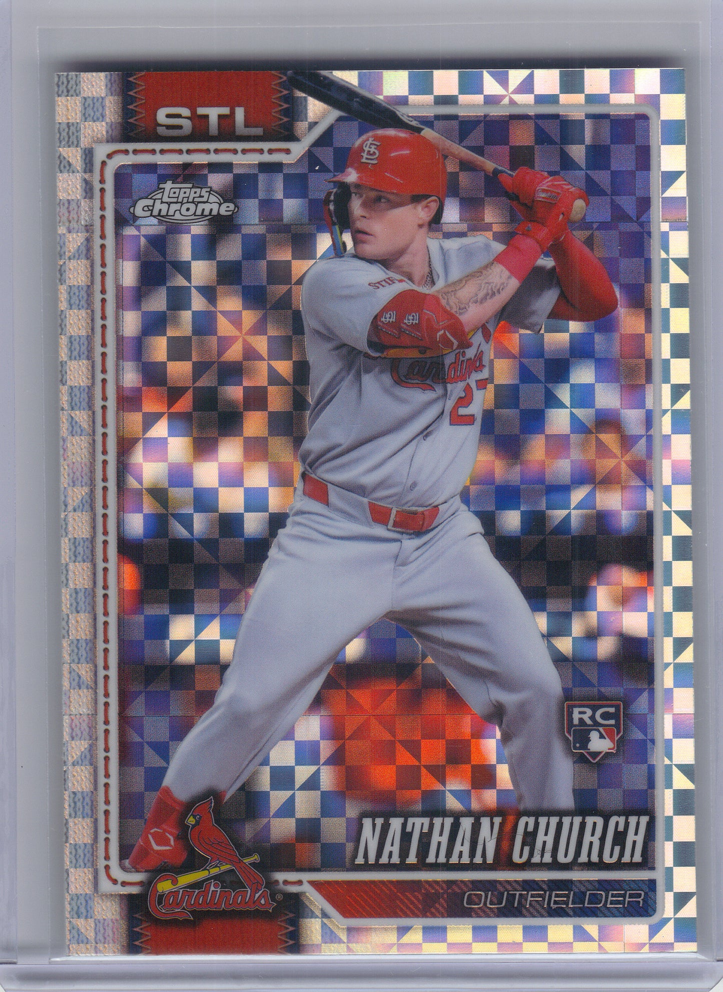 2026 Topps Chrome #192 Nathan Church X-Fractors St. Louis Cardinals RC