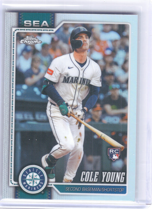 2026 Topps Chrome #23 Cole Young Refractors Seattle Mariners RC
