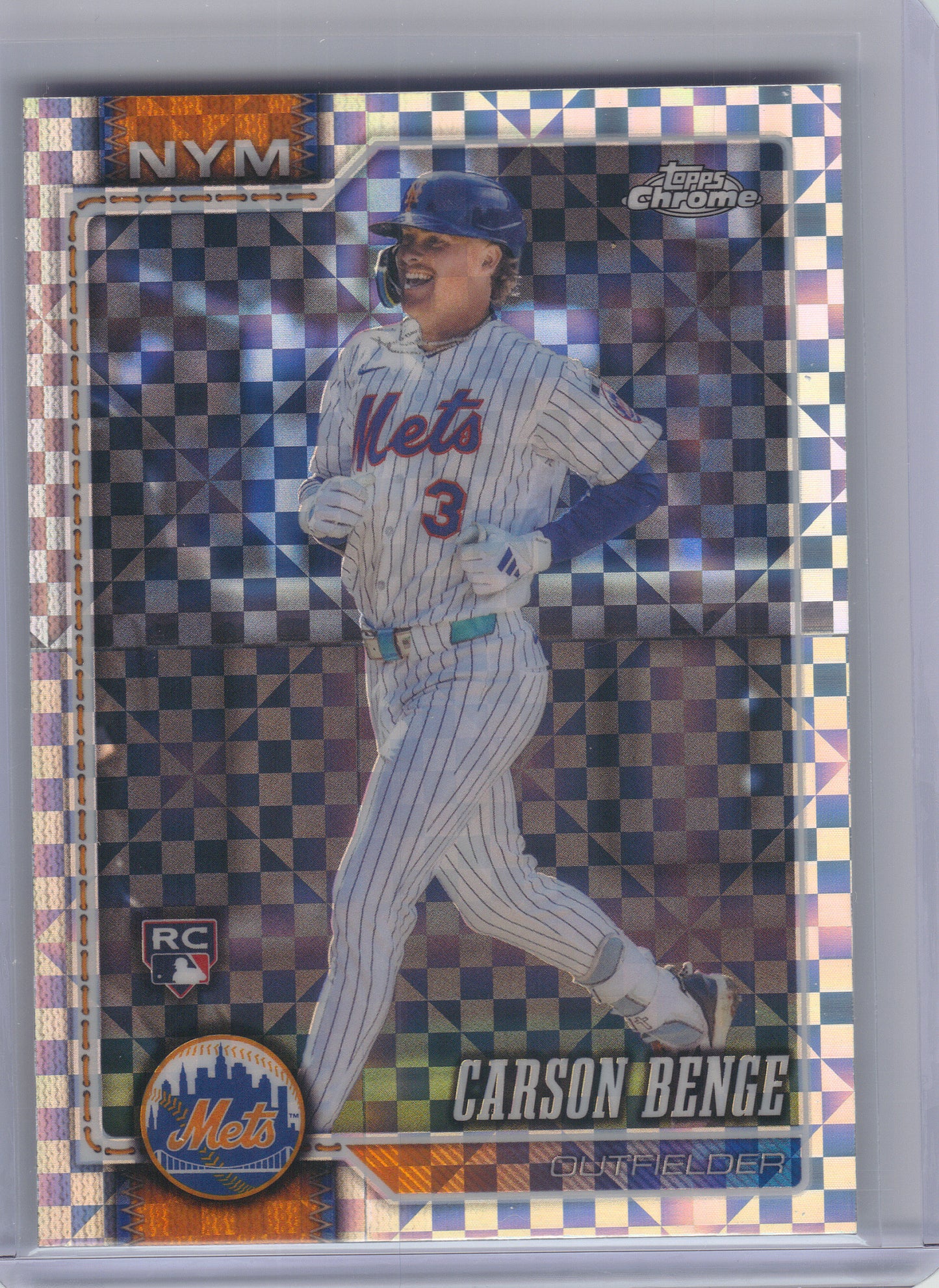 2026 Topps Chrome #87 Carson Benge X-Fractors New York Mets RC