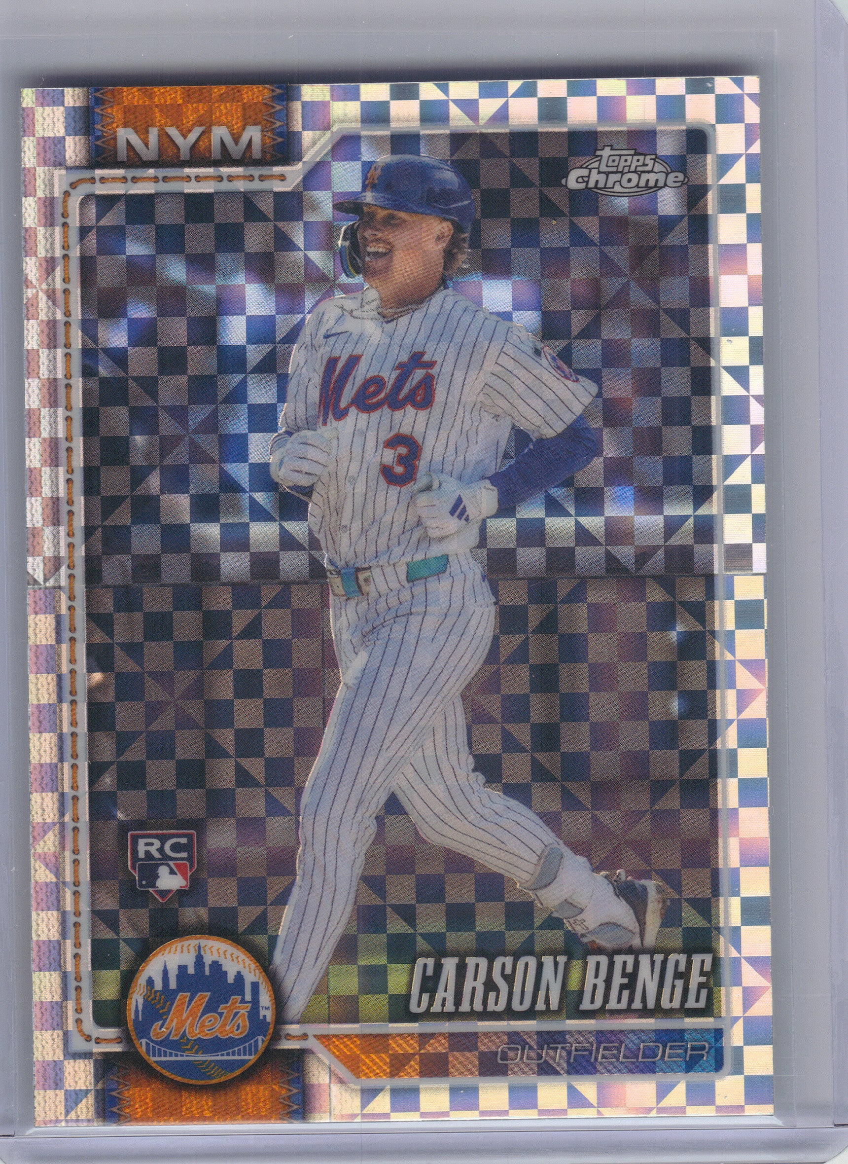 2026 Topps Chrome #87 Carson Benge X-Fractors New York Mets RC