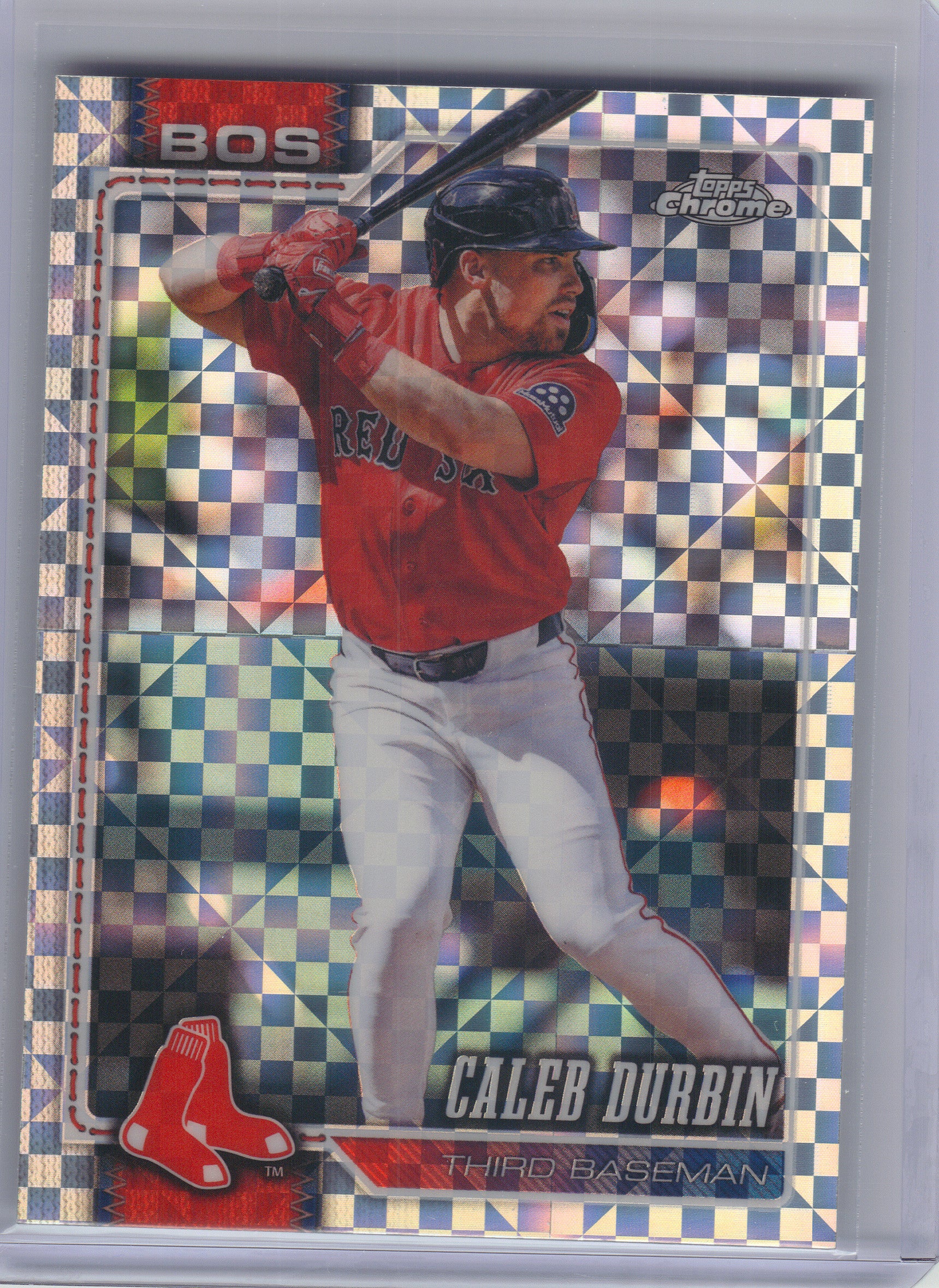 2026 Topps Chrome #209 Caleb Durbin X-Fractors Boston Red Sox