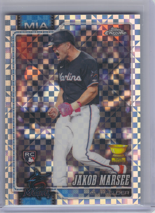 2026 Topps Chrome #261 Jakob Marsee X-Fractors Miami Marlins RC