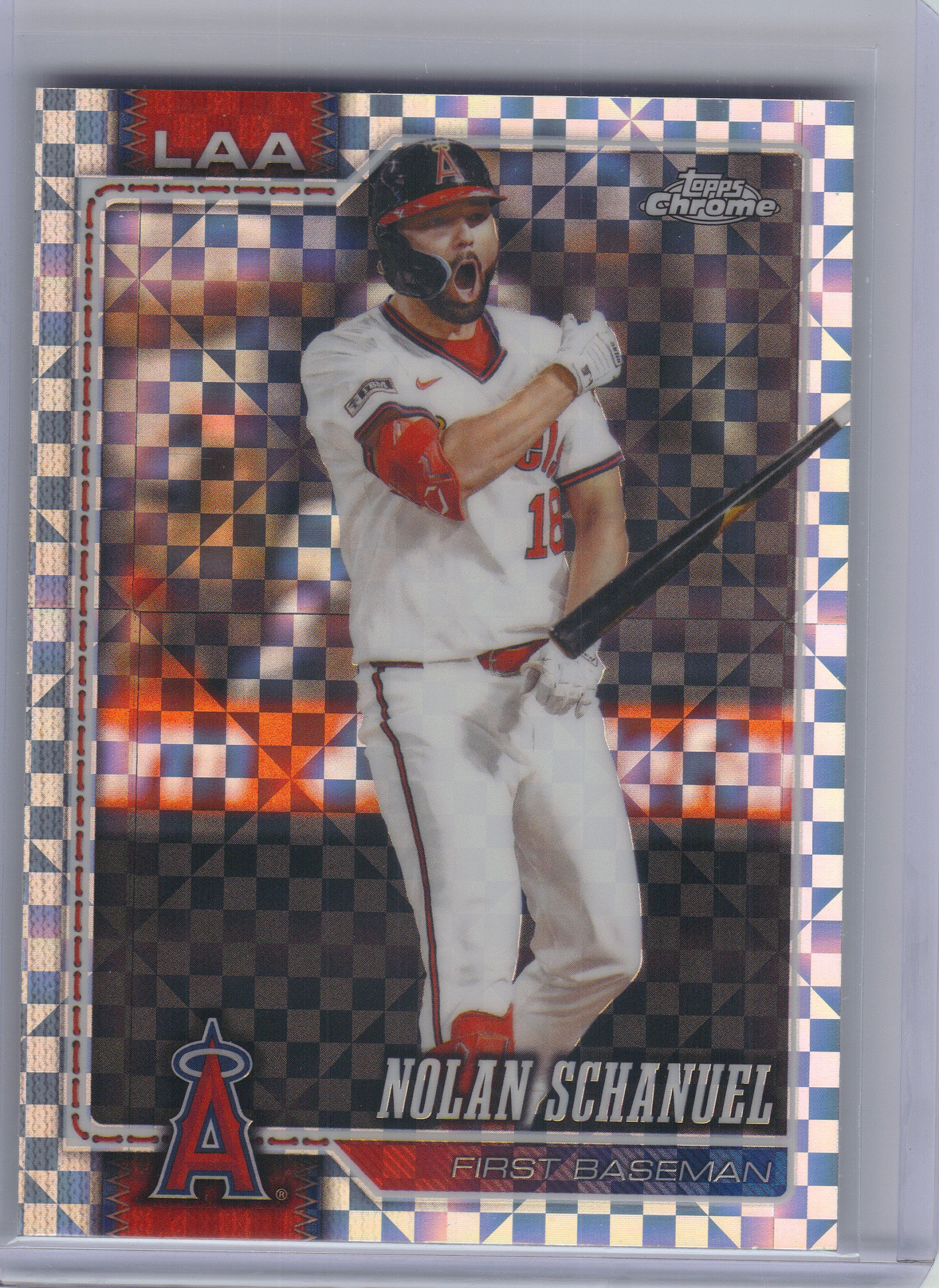 2026 Topps Chrome #94 Nolan Schanuel X-Fractors Los Angeles Angels