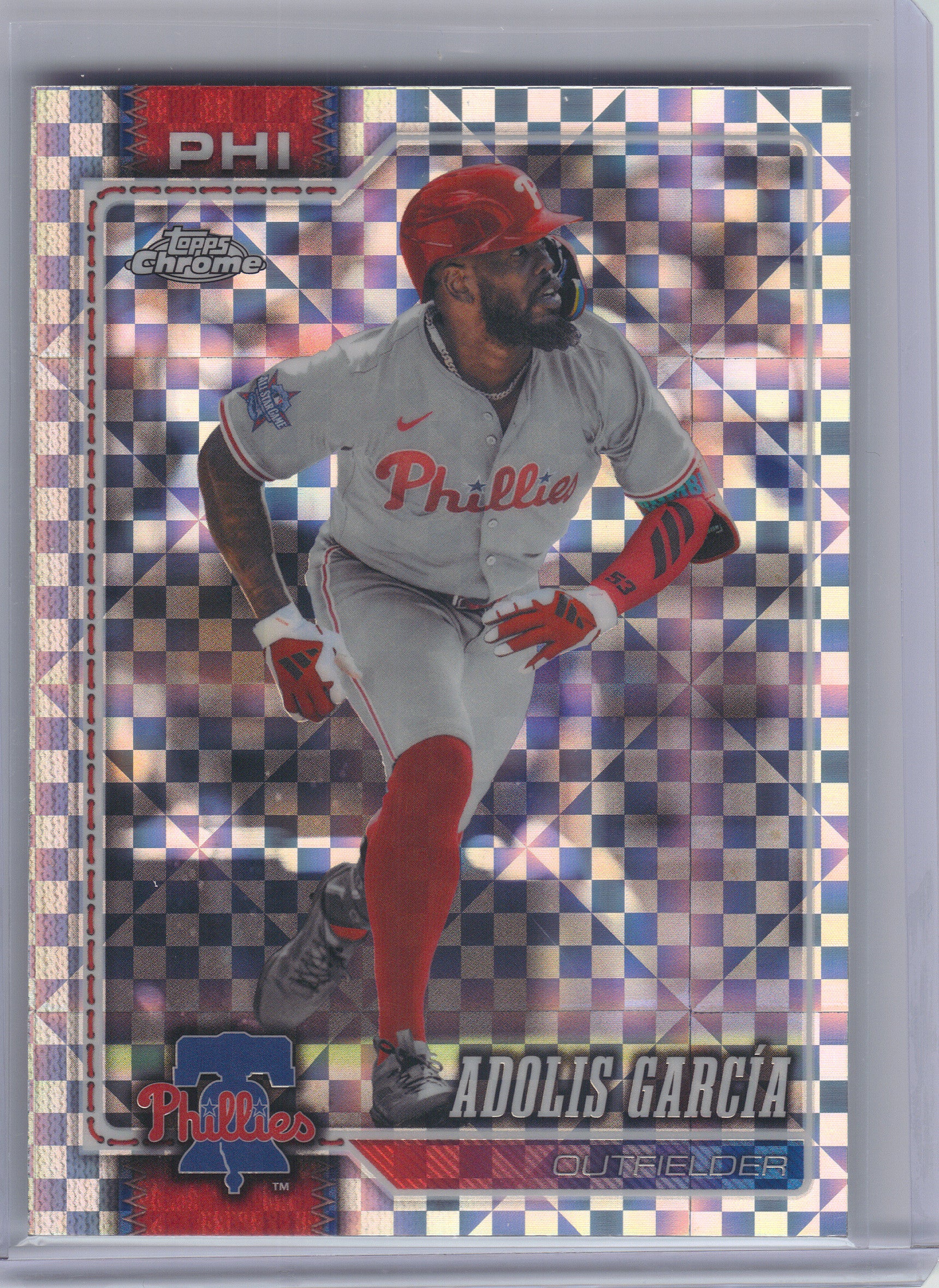 2026 Topps Chrome #206 Adolis García X-Fractors Philadelphia Phillies