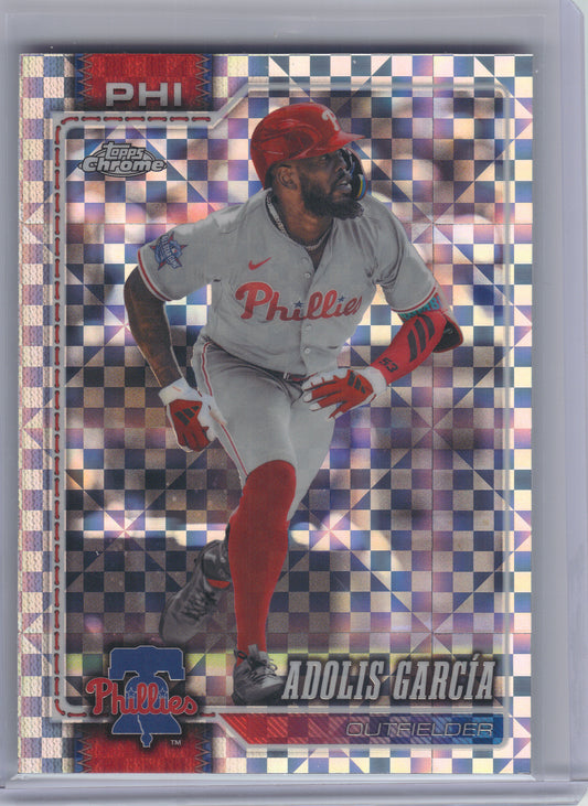 2026 Topps Chrome #206 Adolis García X-Fractors Philadelphia Phillies