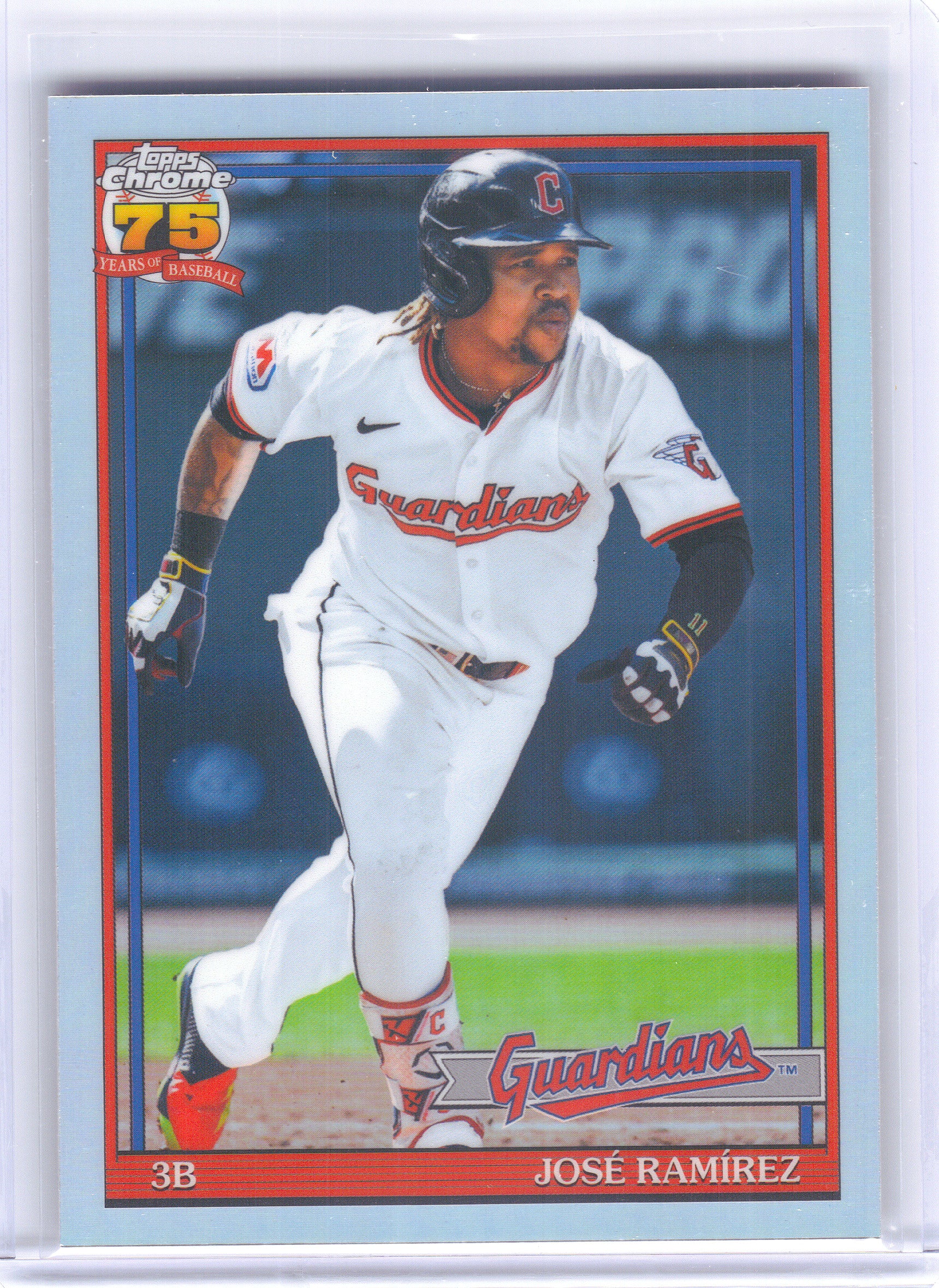 2026 Topps Chrome #91CB-9 José Ramírez 1991 Topps Baseball 35th Anniversary Cleveland Guardians