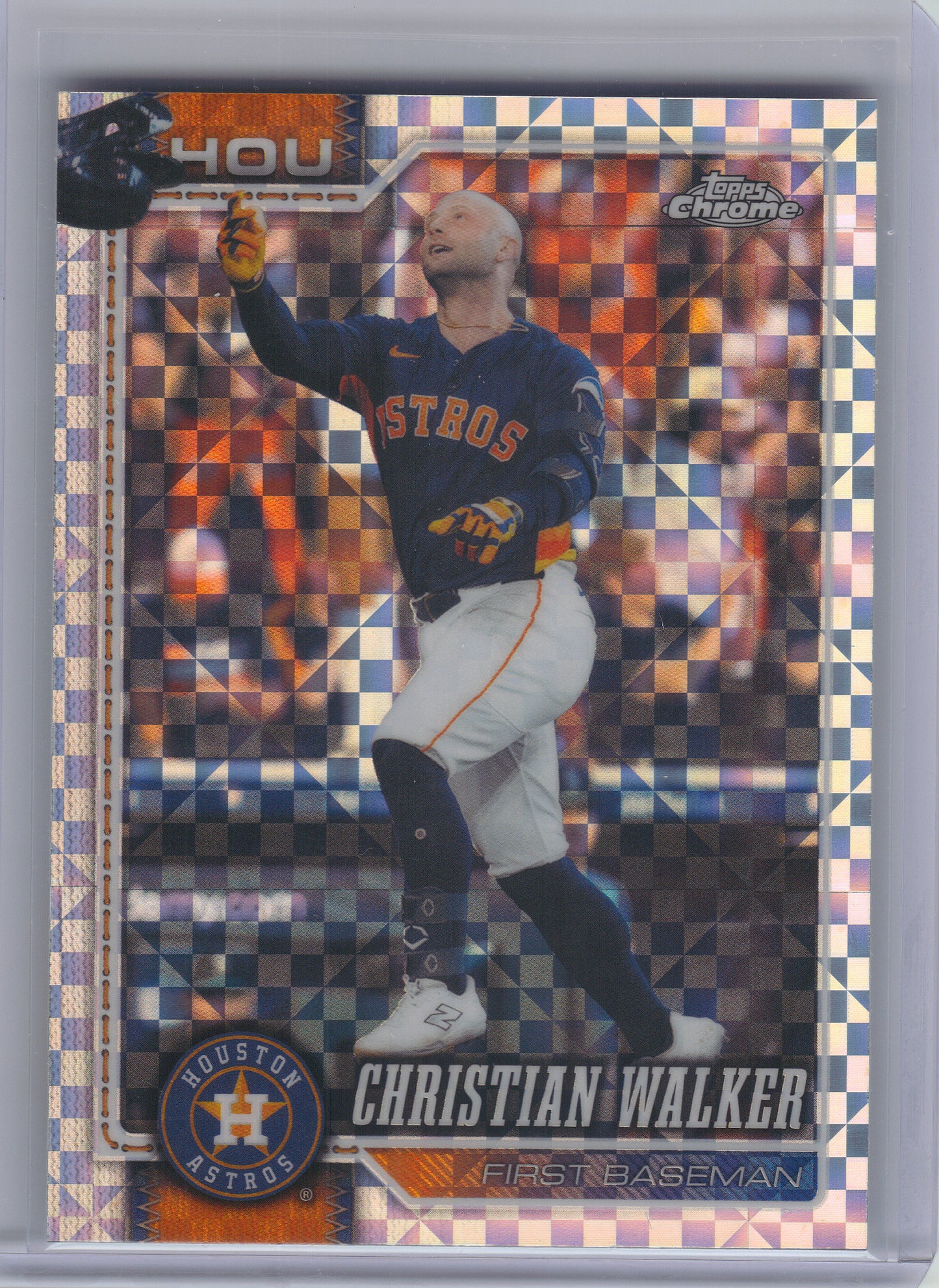 2026 Topps Chrome #252 Christian Walker X-Fractors Houston Astros