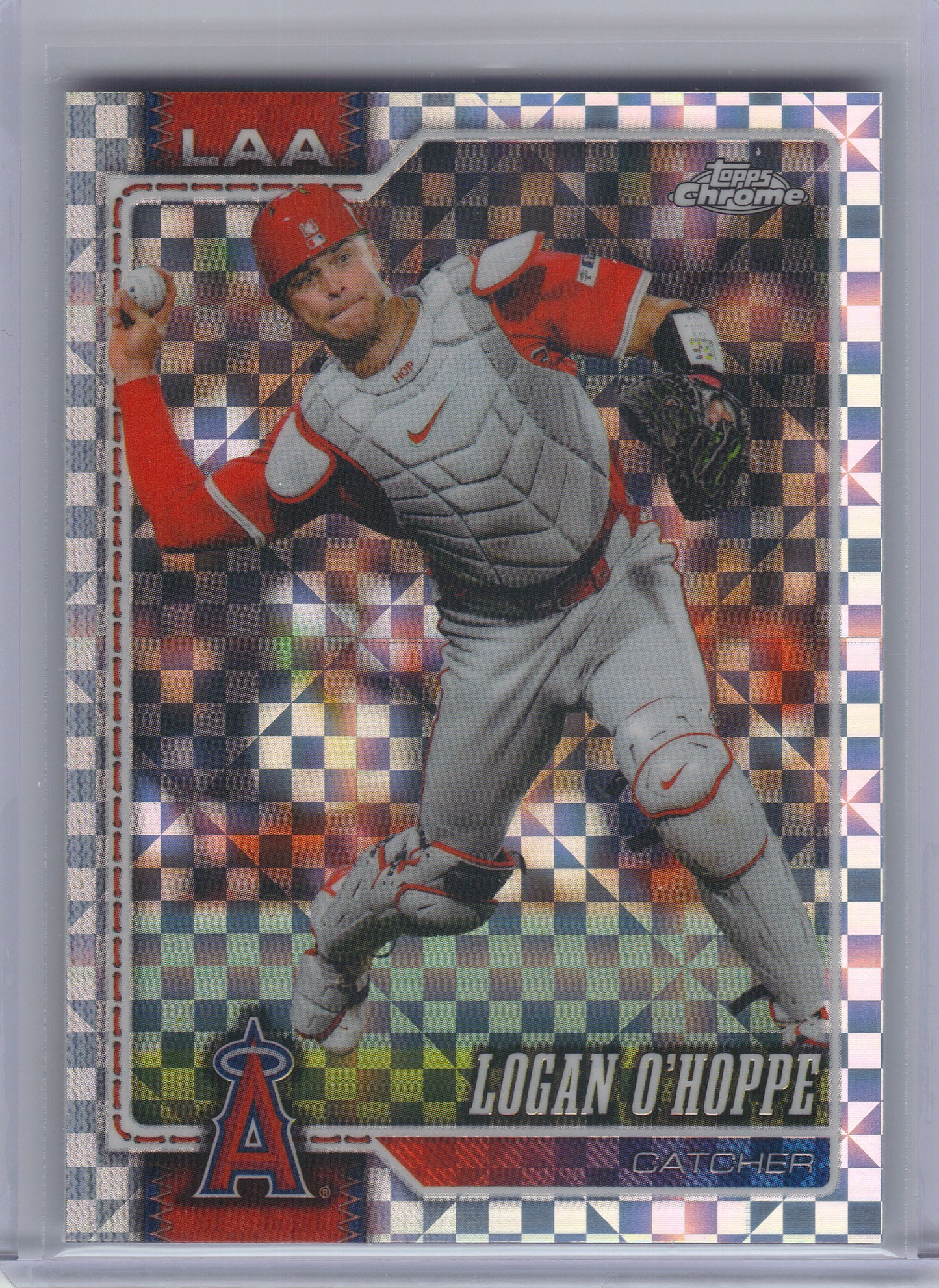2026 Topps Chrome #97 Logan O'Hoppe X-Fractors Los Angeles Angels