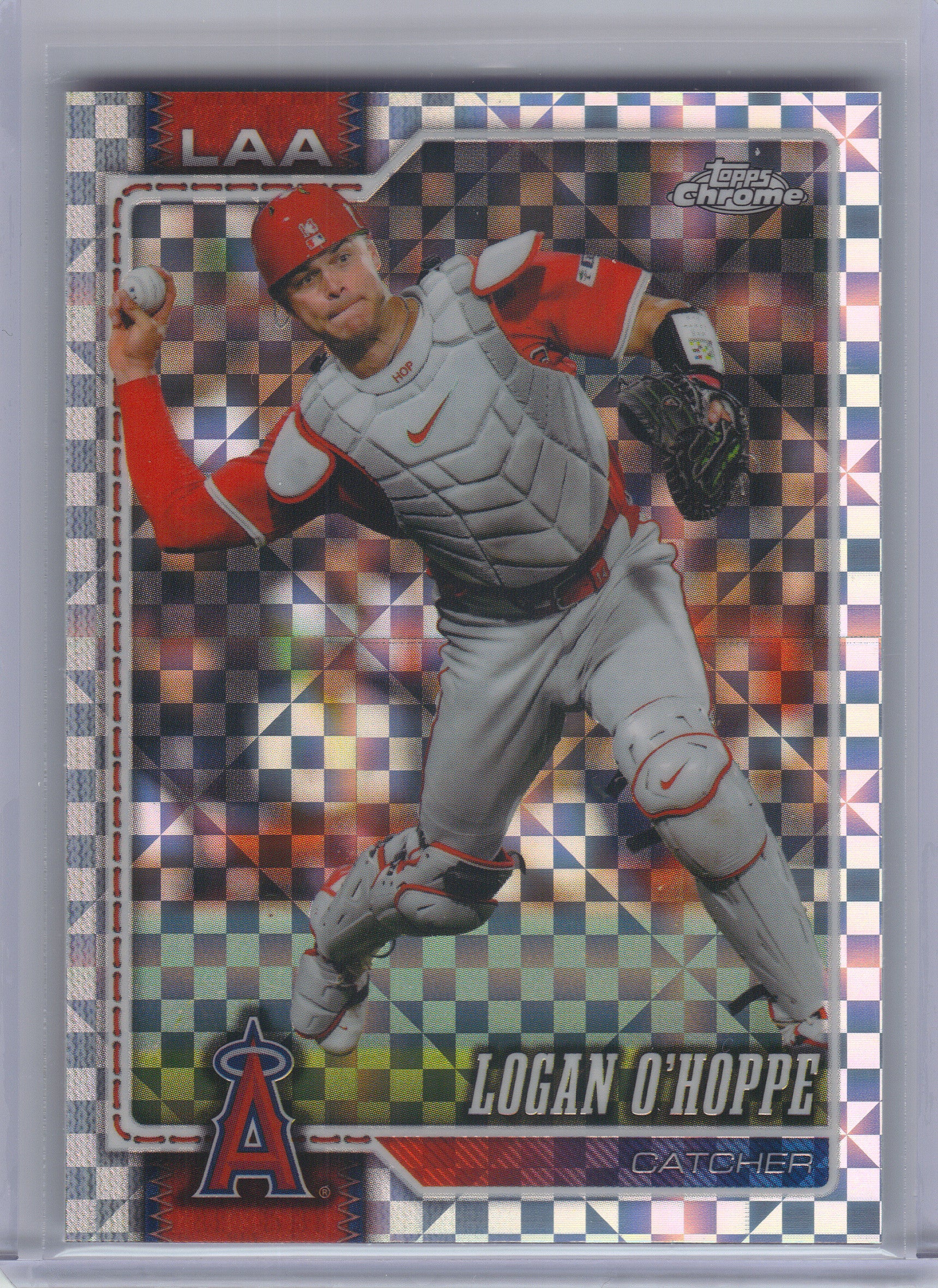 2026 Topps Chrome #97 Logan O'Hoppe X-Fractors Los Angeles Angels