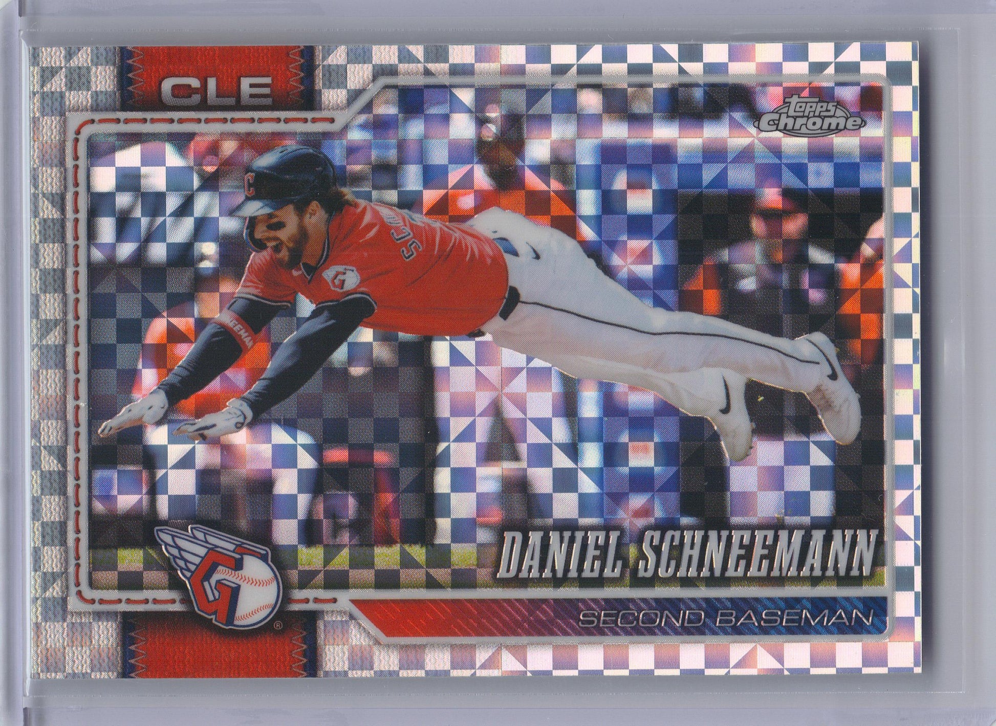2026 Topps Chrome #272 Daniel Schneemann X-Fractors Cleveland Guardians