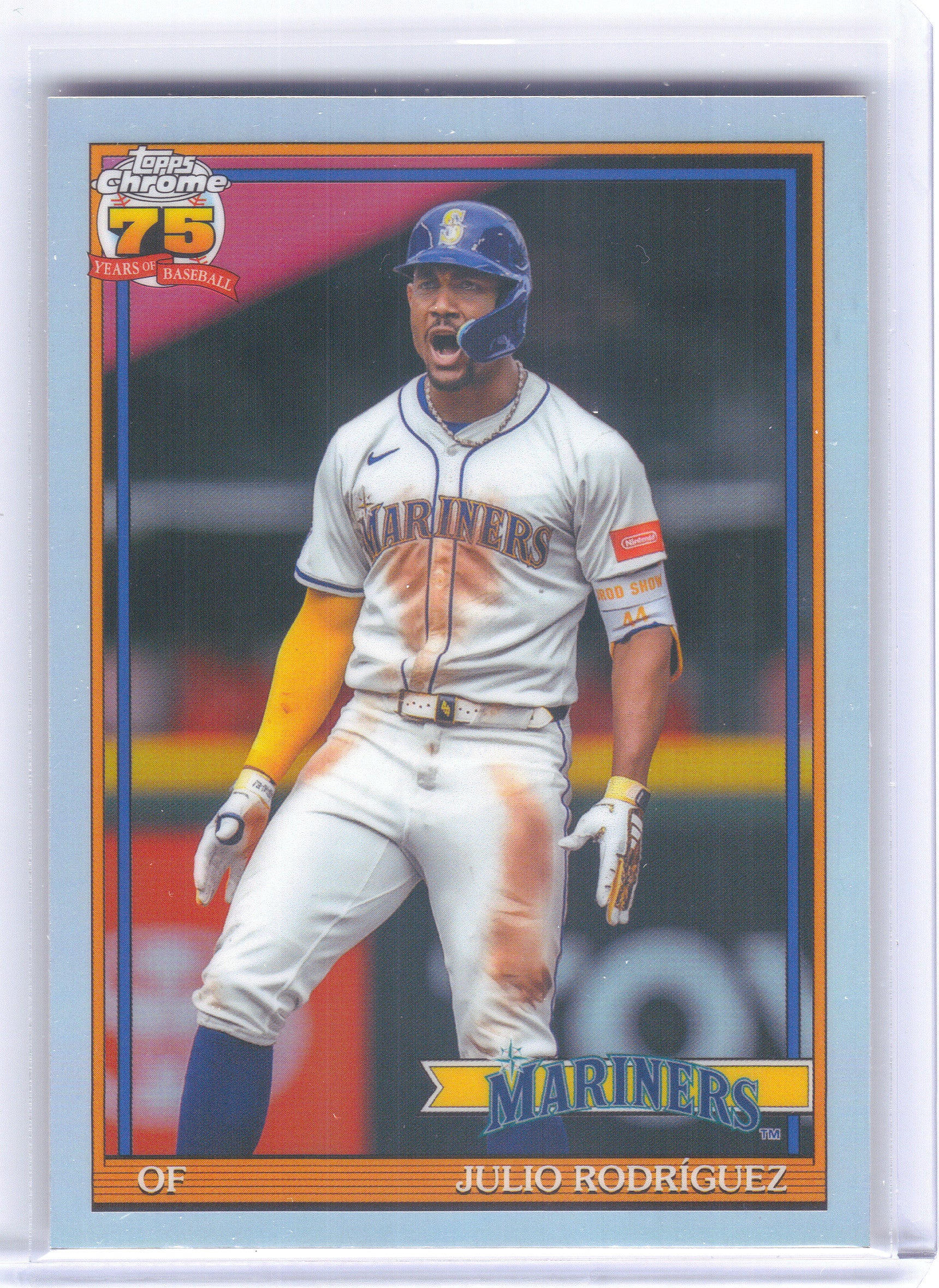 2026 Topps Chrome #91CB-13 Julio Rodríguez 1991 Topps Baseball 35th Anniversary Seattle Mariners