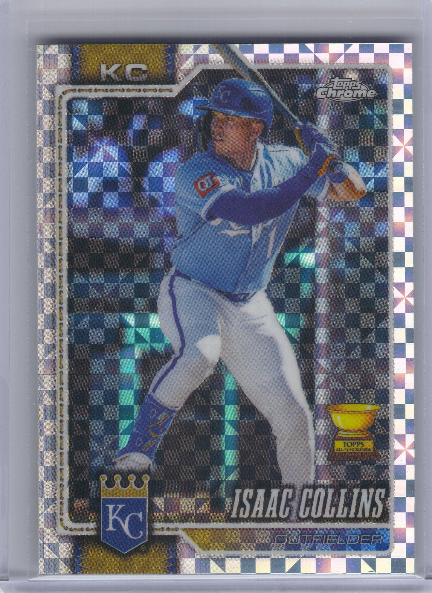 2026 Topps Chrome #251 Isaac Collins X-Fractors Kansas City Royals