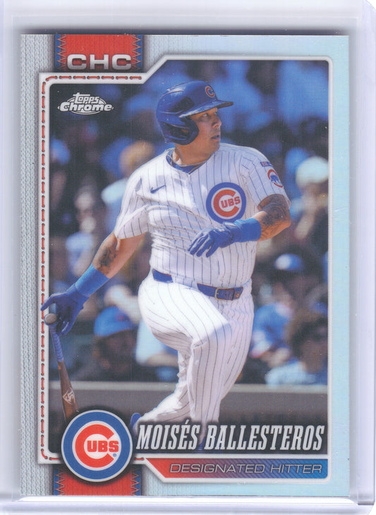 2026 Topps Chrome #264 Moisés Ballesteros Refractors Chicago Cubs