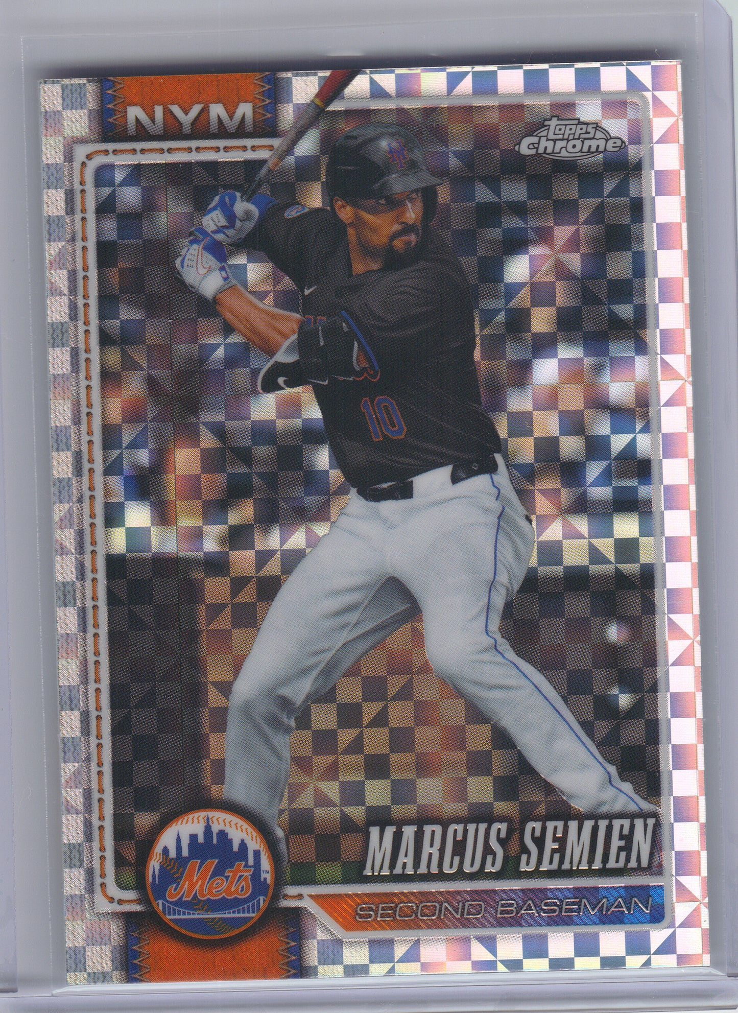 2026 Topps Chrome #281 Marcus Semien X-Fractors New York Mets