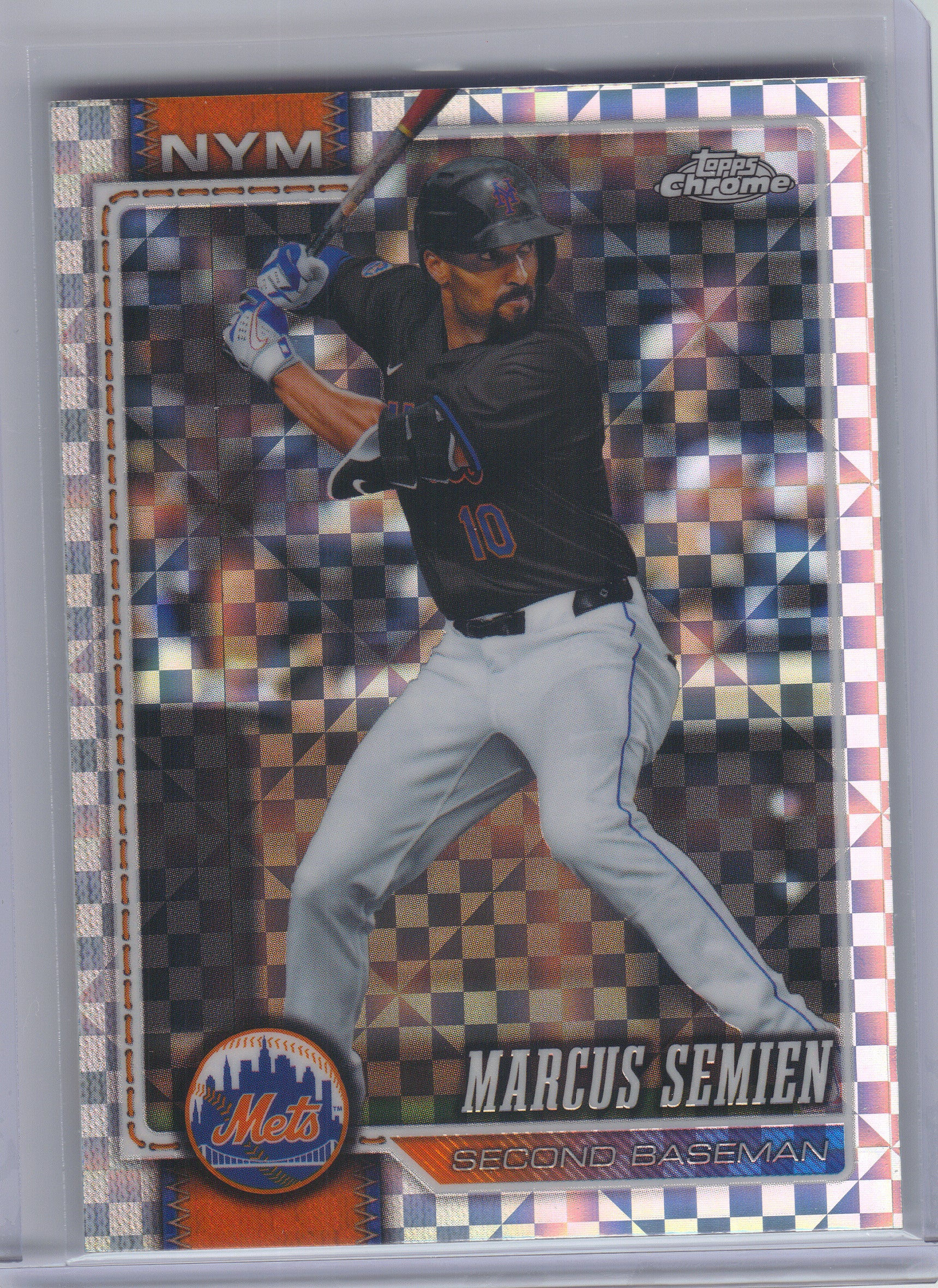 2026 Topps Chrome #281 Marcus Semien X-Fractors New York Mets