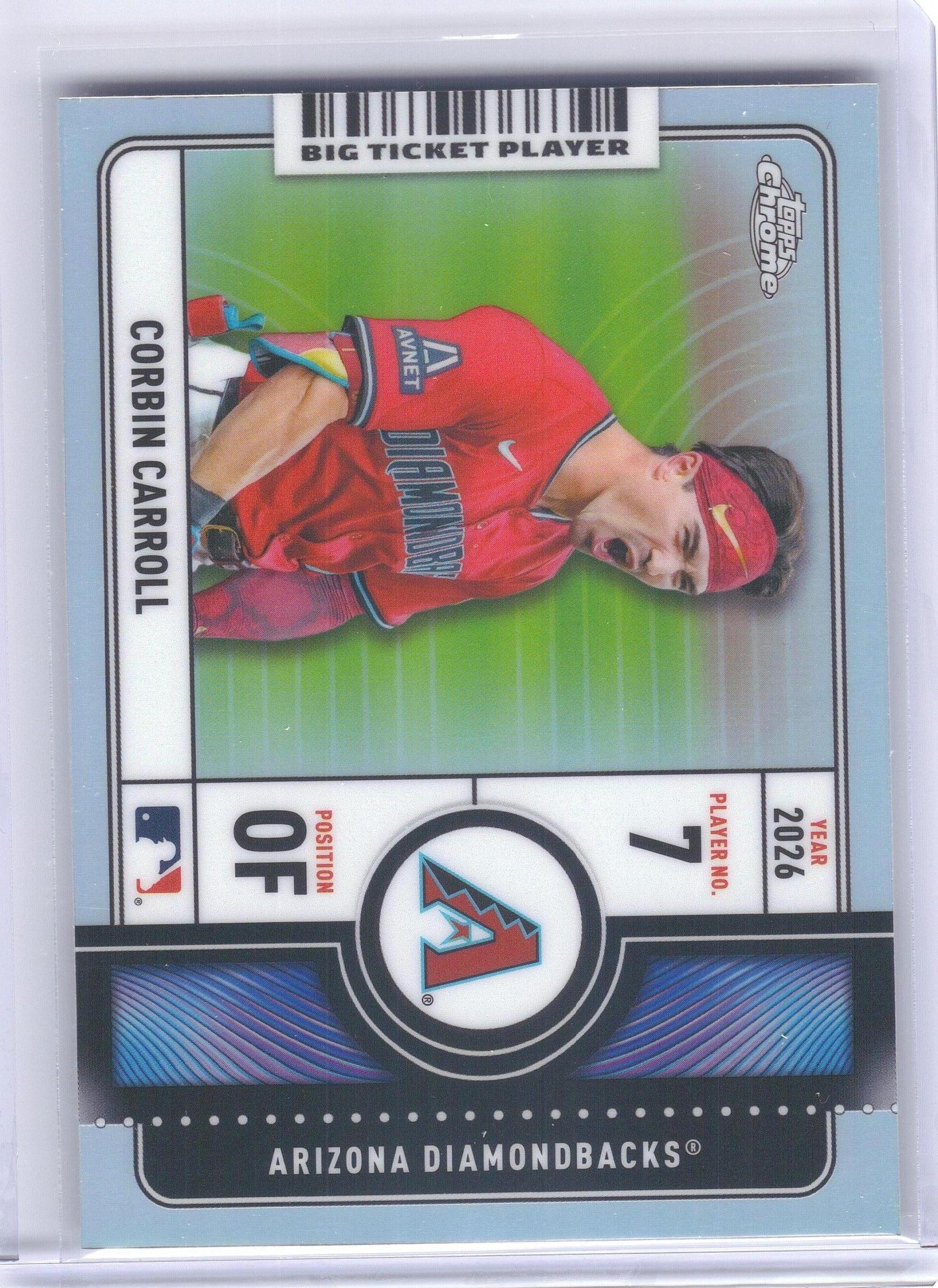 2026 Topps Chrome #BTP-6 Corbin Carroll Big Ticket Players Arizona Diamondbacks